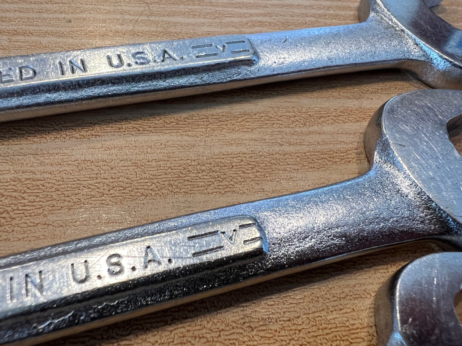 Sears Craftsman Double Open End Wrench Set USA 5/8×3/4 19/32×11/16 3/8×7/16 =V-