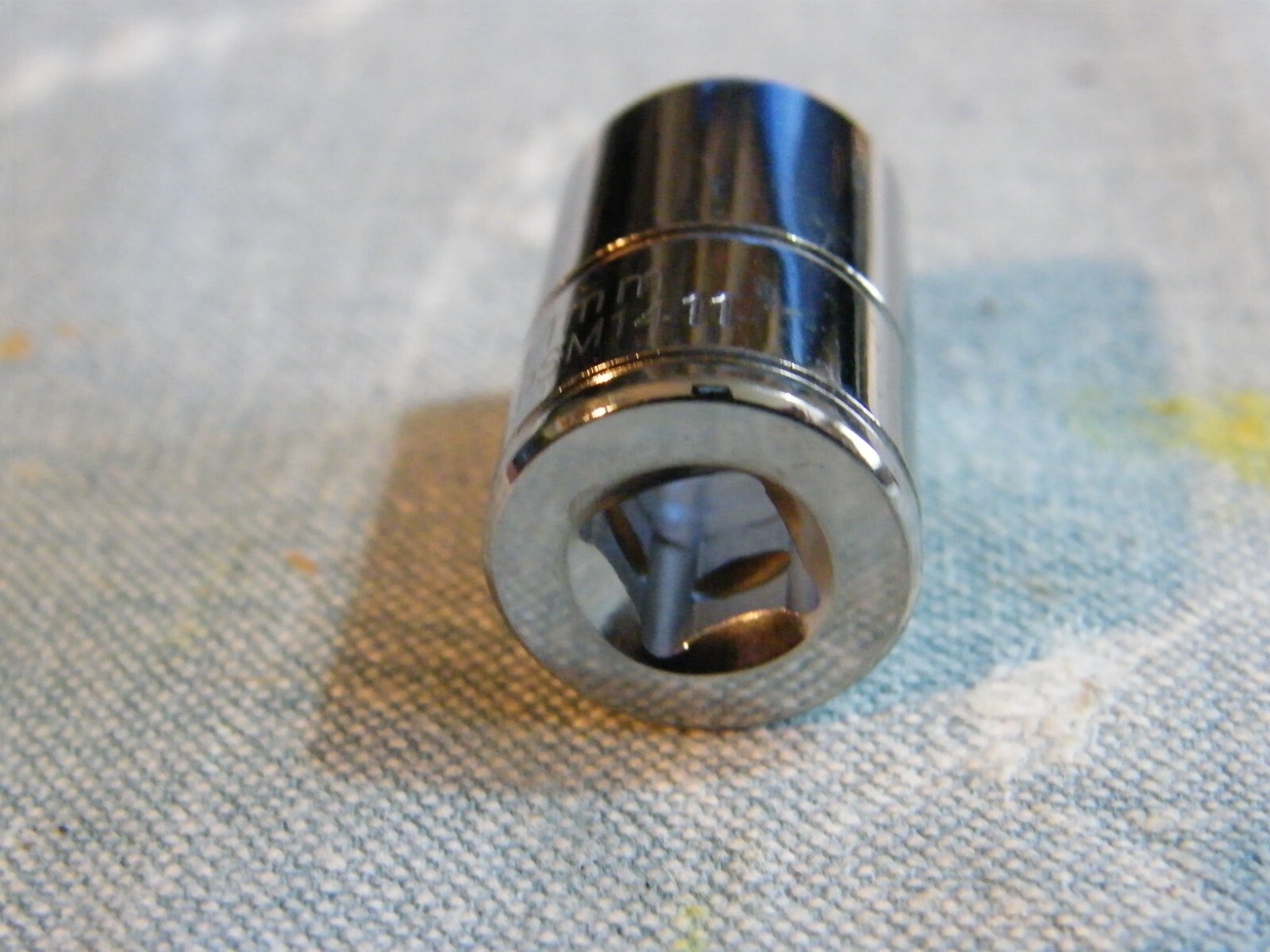 Blue Point 11mm 6 point 1/4″ drive socket BLPSM1411 shallow NEW unused
