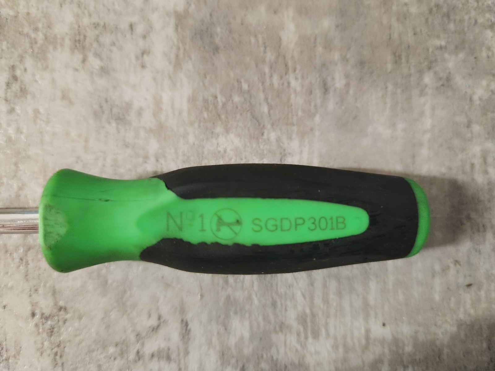 Snap On Mini Green Handle Soft Grip #1 SGDP301B Screwdriver