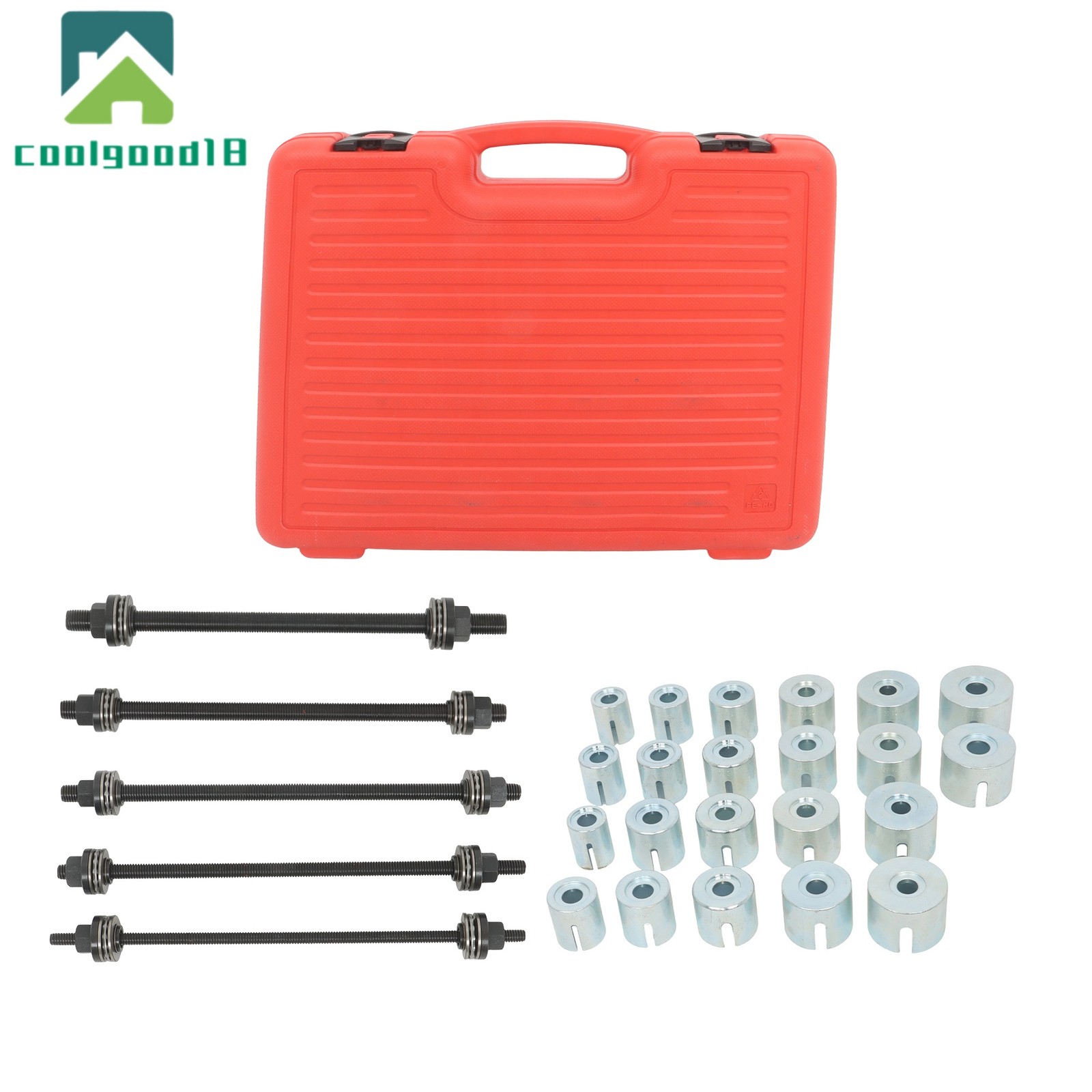 Universal Press and Pull Sleeve Kit Bush Bearing Removal Insertion Tool 27pcs