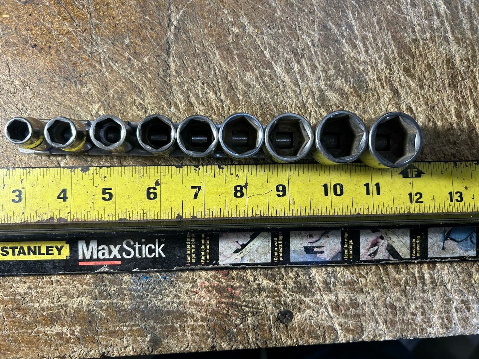 MATCO Tools 9pc 3/8″ Drive SAE Shallow 6 Point Socket Set 3/8 To 7/8”