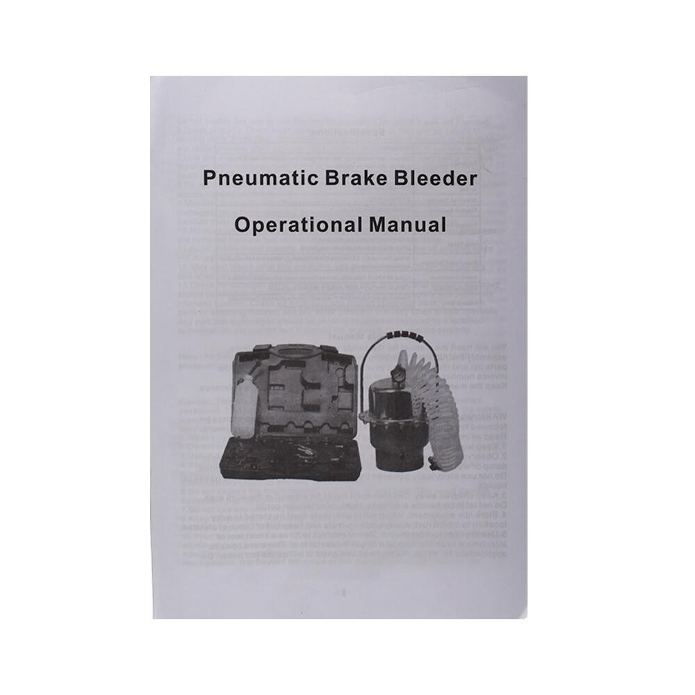 Portable Pneumatic Air Pressure Brake Kit & Clutch Bleeder Valve System Kit