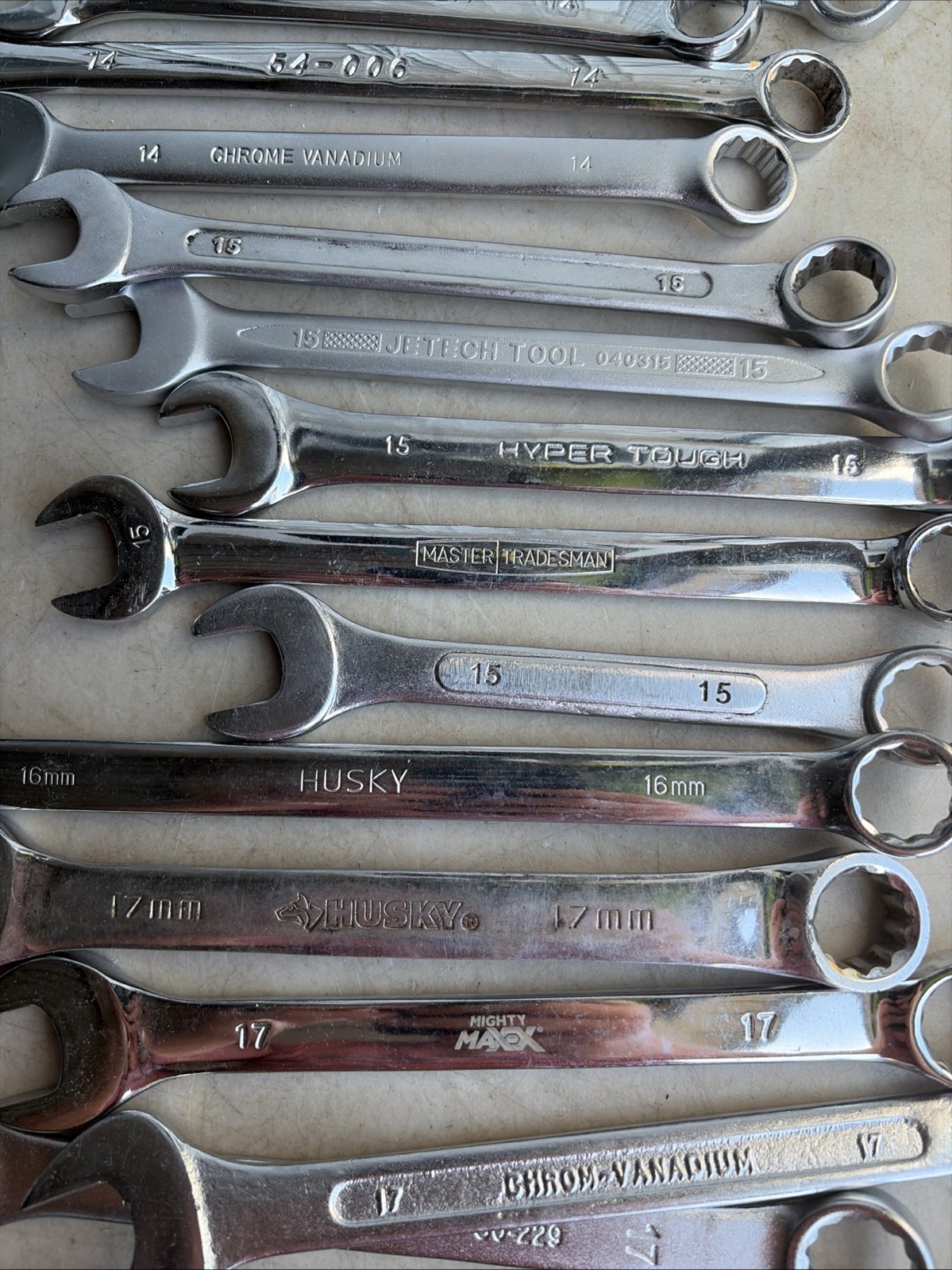 Mixed Lot of 22 Metric Open End Wrenches Wrench