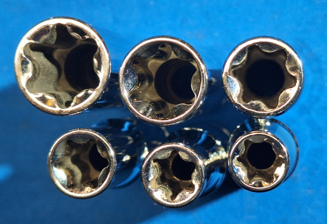ICON S2D-6 6pc 3/8″ dr DEEP Inverted torx socket set E18, E16,E14,E12,E11, E10