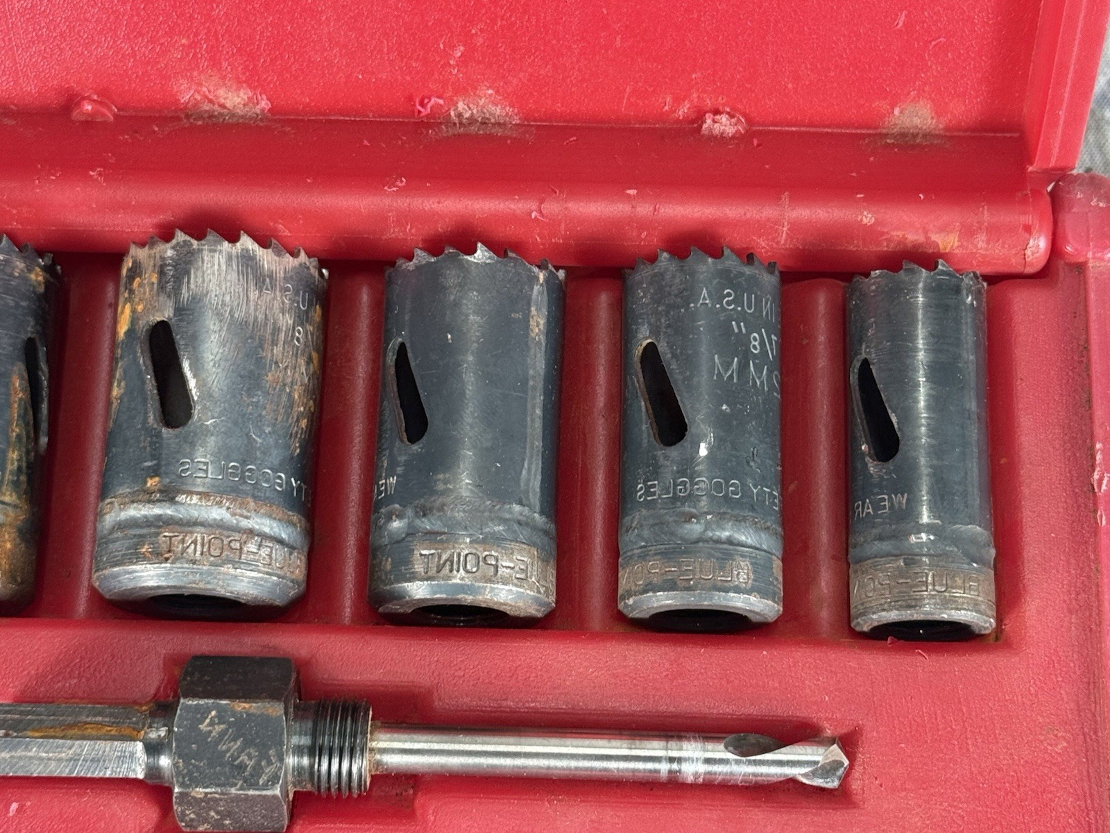 Blue-Point 6 Pc set hole saw arbor kit