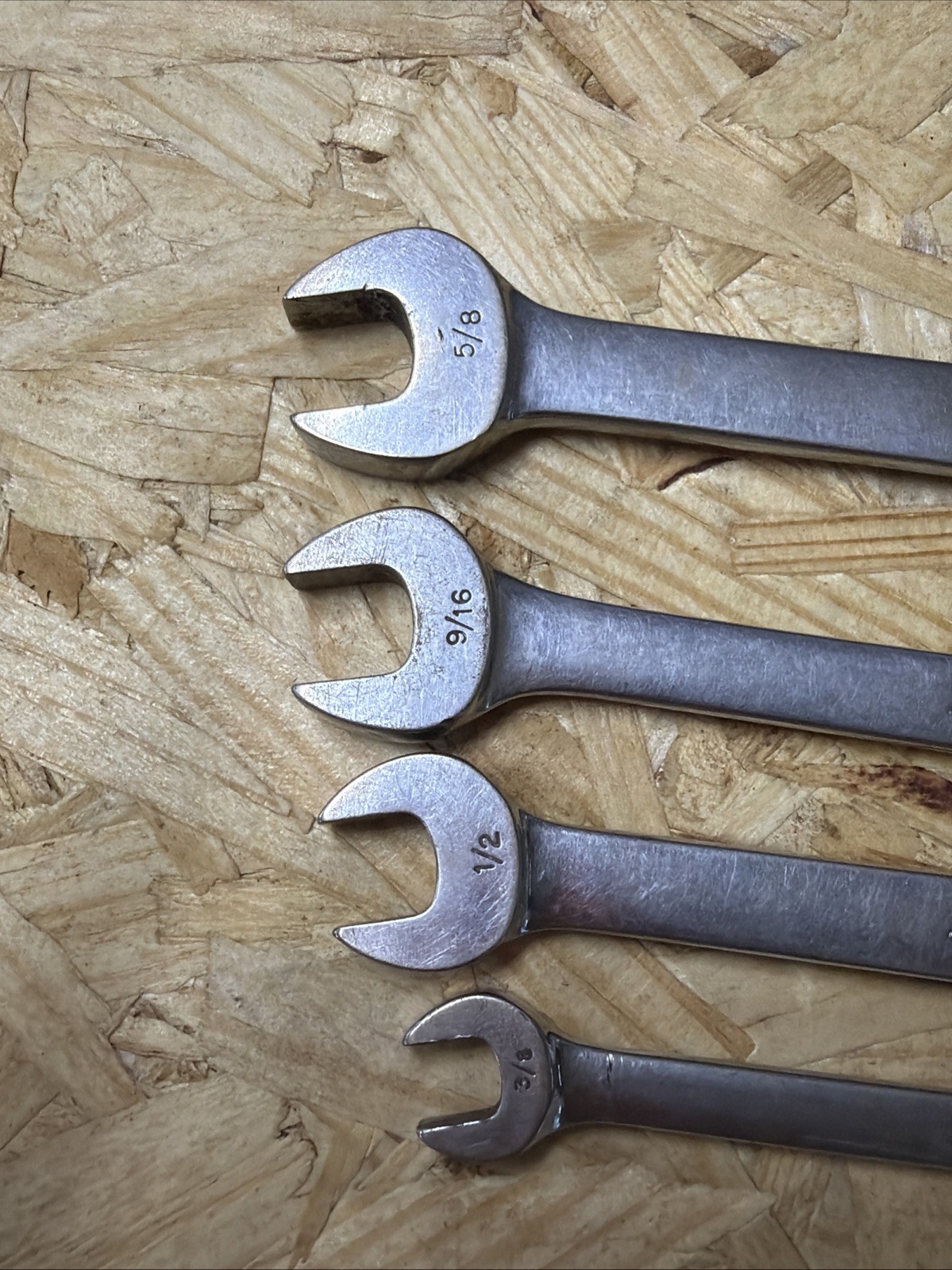 4 pc Snap On SAE Open End / Flare Nut Wrenches RXS 12,16,18,20