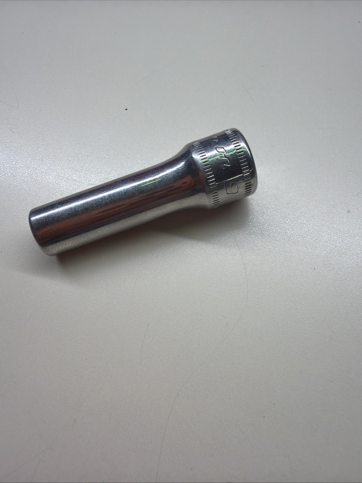 Snap On Tools SFSM9 3/8 Dr 6Pt Metric 9mm Flank Dr Deep Chrome Socket USA