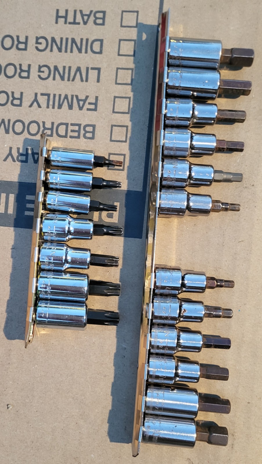 Craftsman 1/4, 3/8 Drive Hex, Torx Socket Set & Ratchet USA 20 Piece.