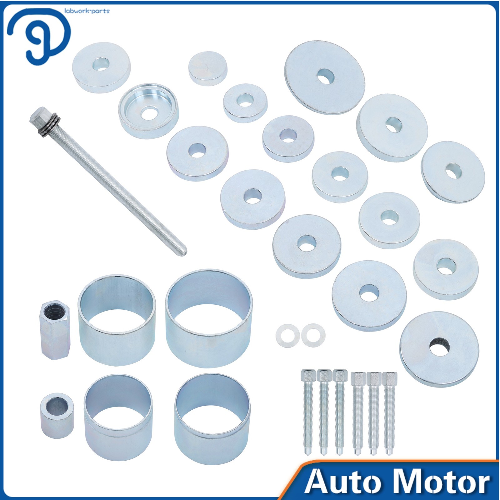 31Pcs Front Wheel Drive Hub Bearing Puller Remover Install Removal Tool Kit Set