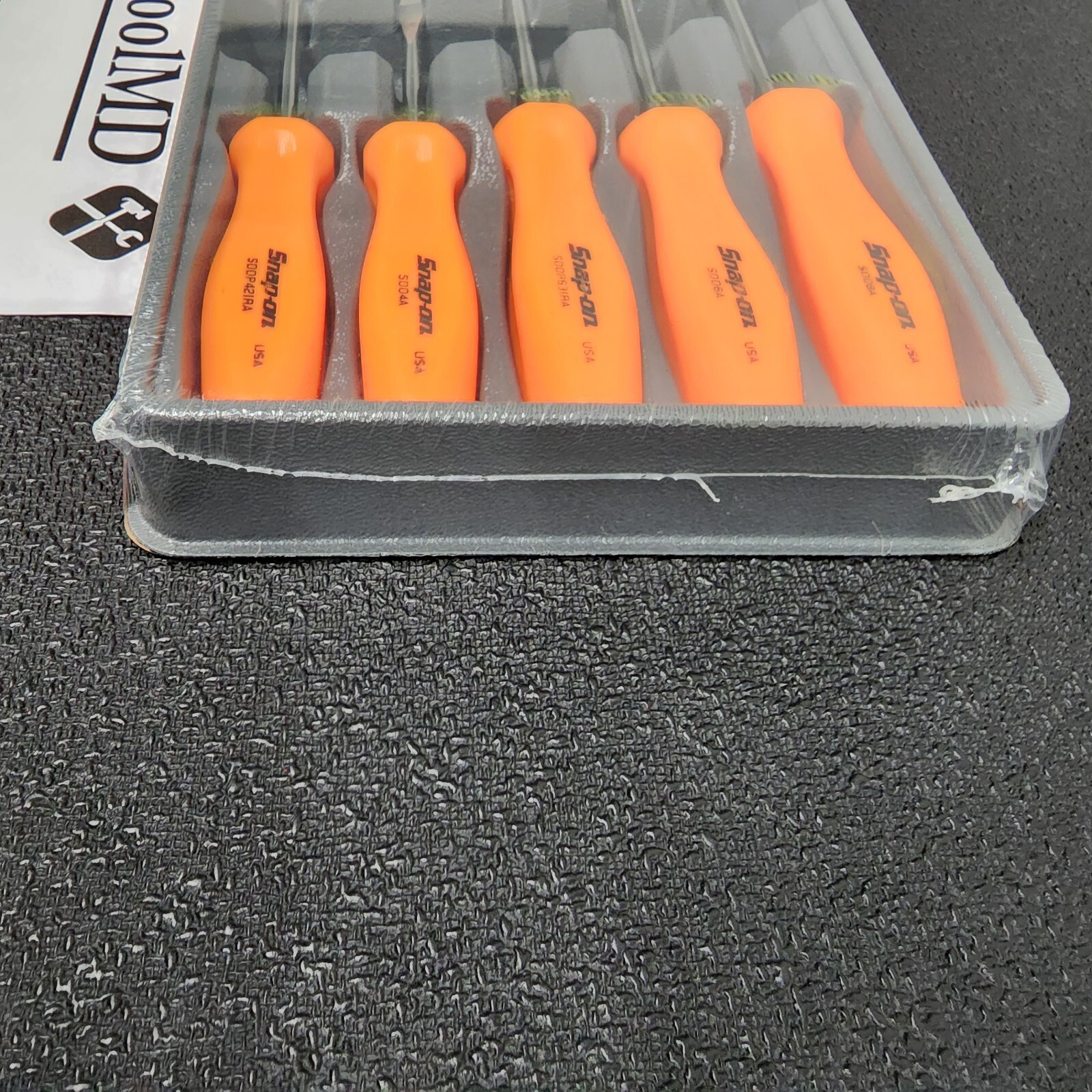 Snap-on Tools USA NEW 7pc ORANGE Hard Grip Combination Screwdriver Set SDDX70AO