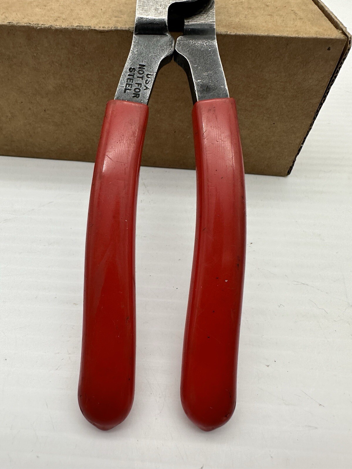 Vintage Tools USA Soft Metal Cable Cutters 8”Long Pliers Not For Steel