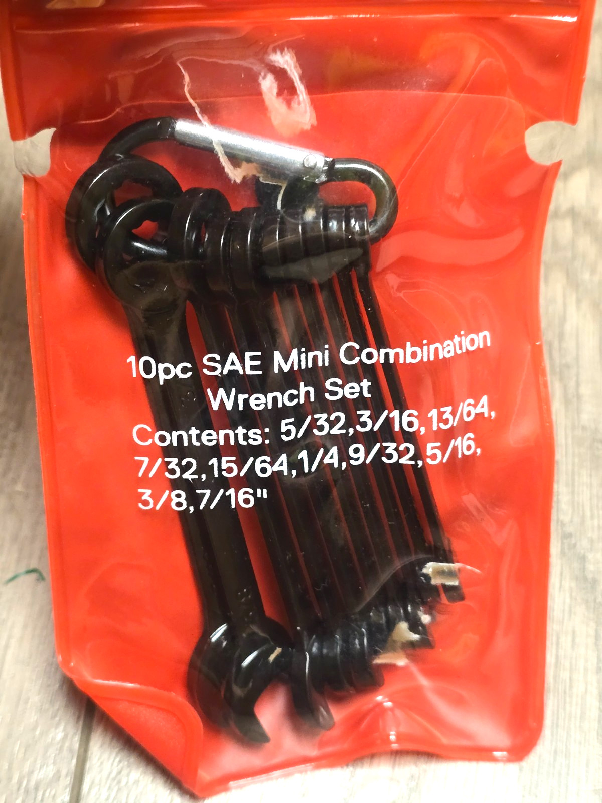 Pro Tools 10pc SAE Midget / Mini Combination Black Wrench Set 5/32″ to 7/16″