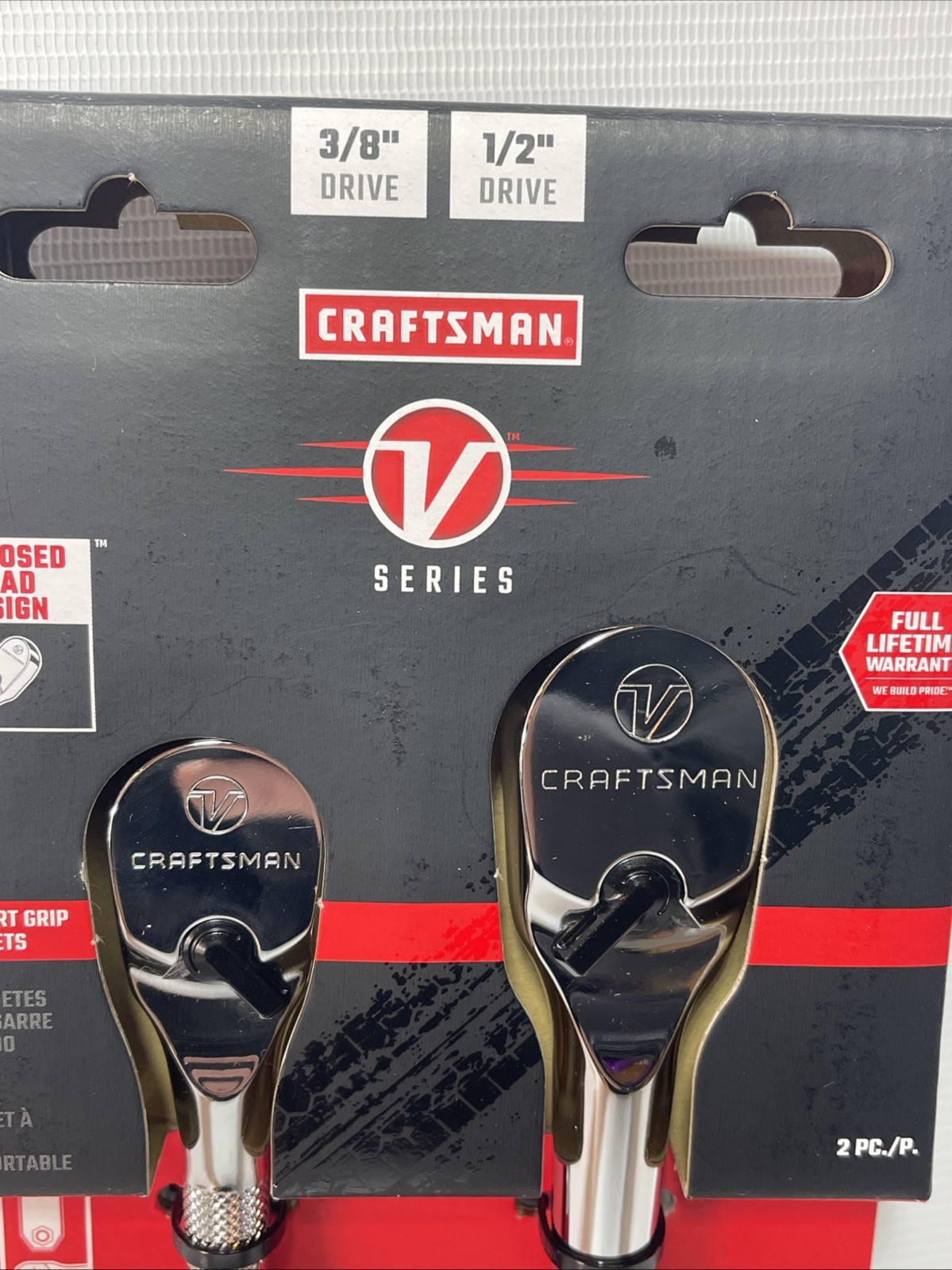 CRAFTSMAN V-SERIES 3/8 & 1/2 Inch Drive, Comfort Grip, 2 Pack (CMMT86504V) New