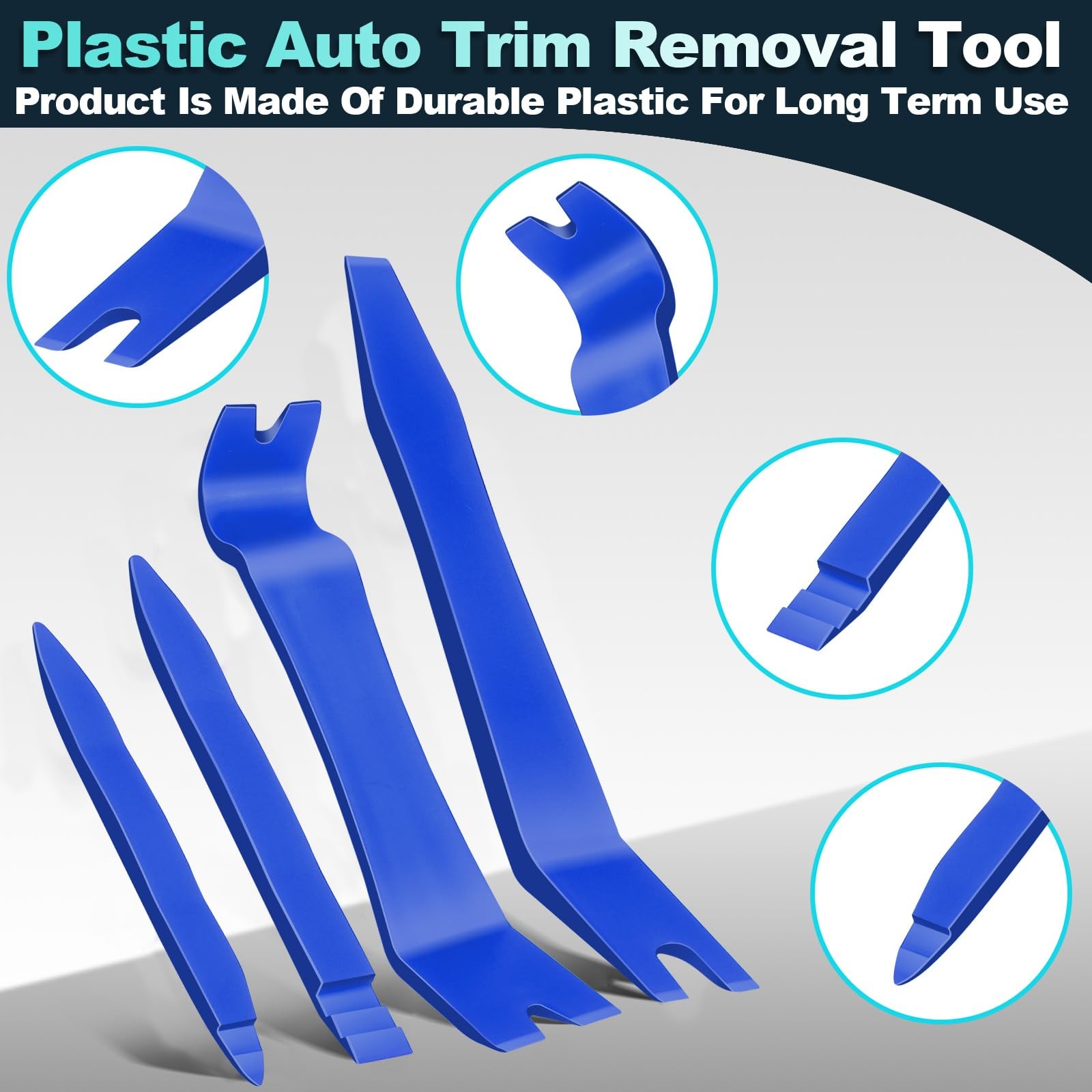 7 Pcs Auto Plastic Trim Removal Pry Tool & Clip Plier Remover Kit for Removal…