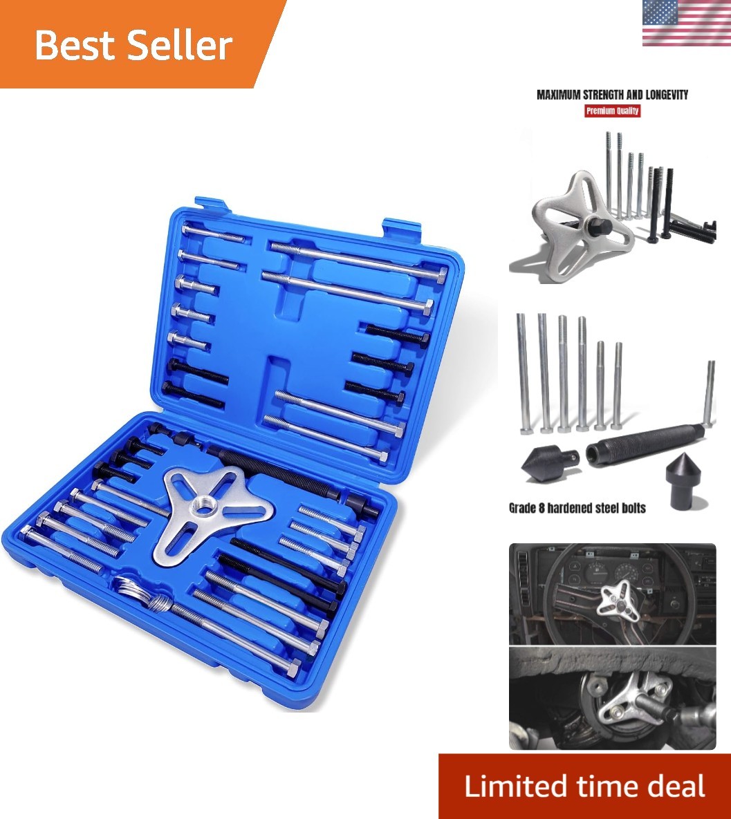 Multifunctional 46-Piece Puller Set in Blue – Engine Component Removal Made Easy