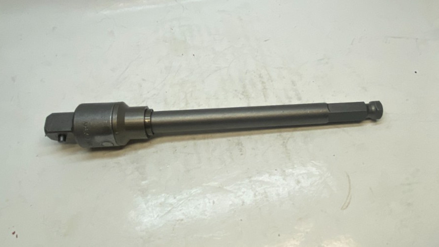 APEX 7/16″ Hex Drive x 1/2″ Square Socket Extension Universal Joint (7.53″ OAL)