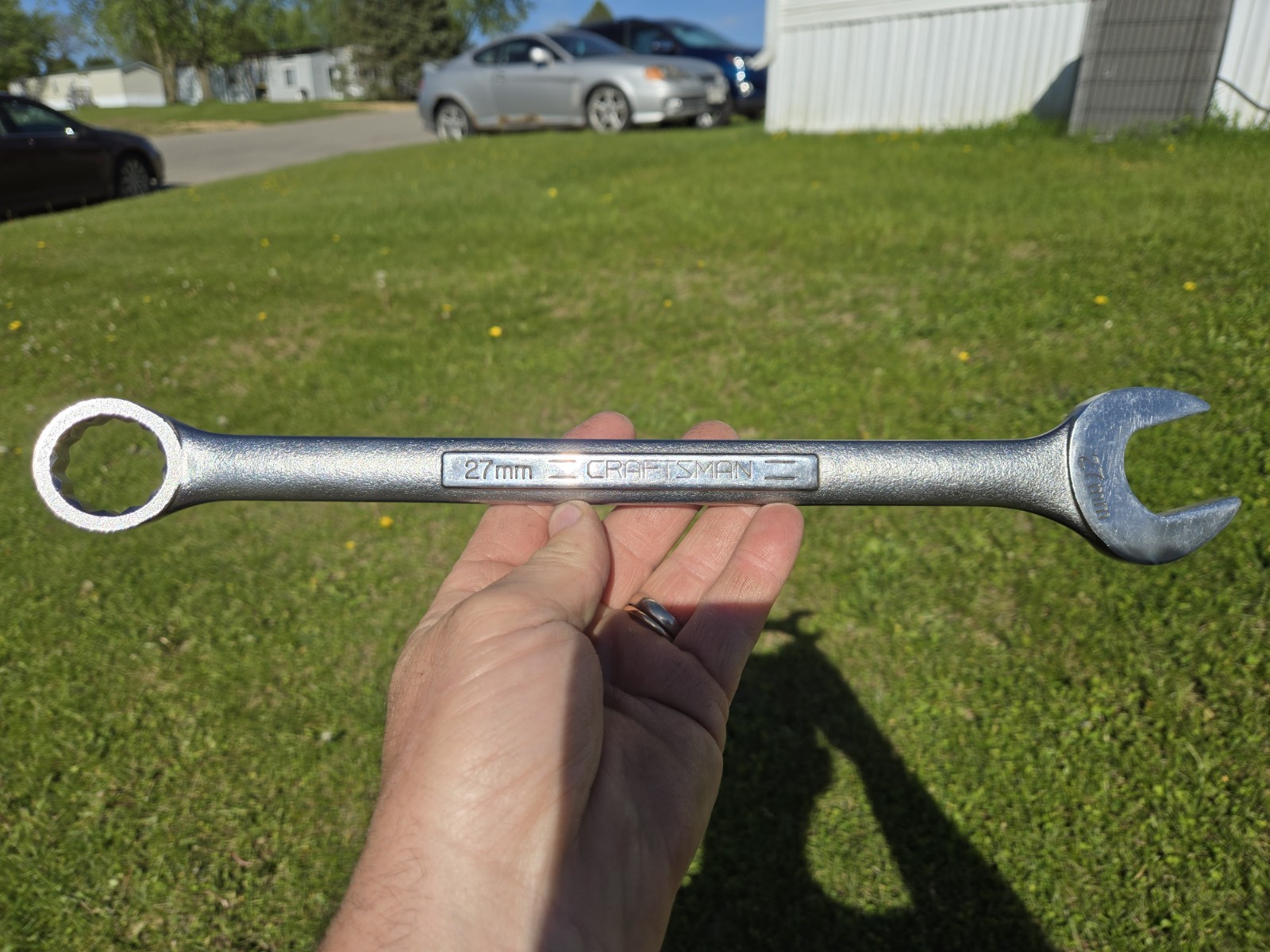 Vintage CRAFTSMAN 27mm Metric COMBINATION WRENCH USA -V- 42933