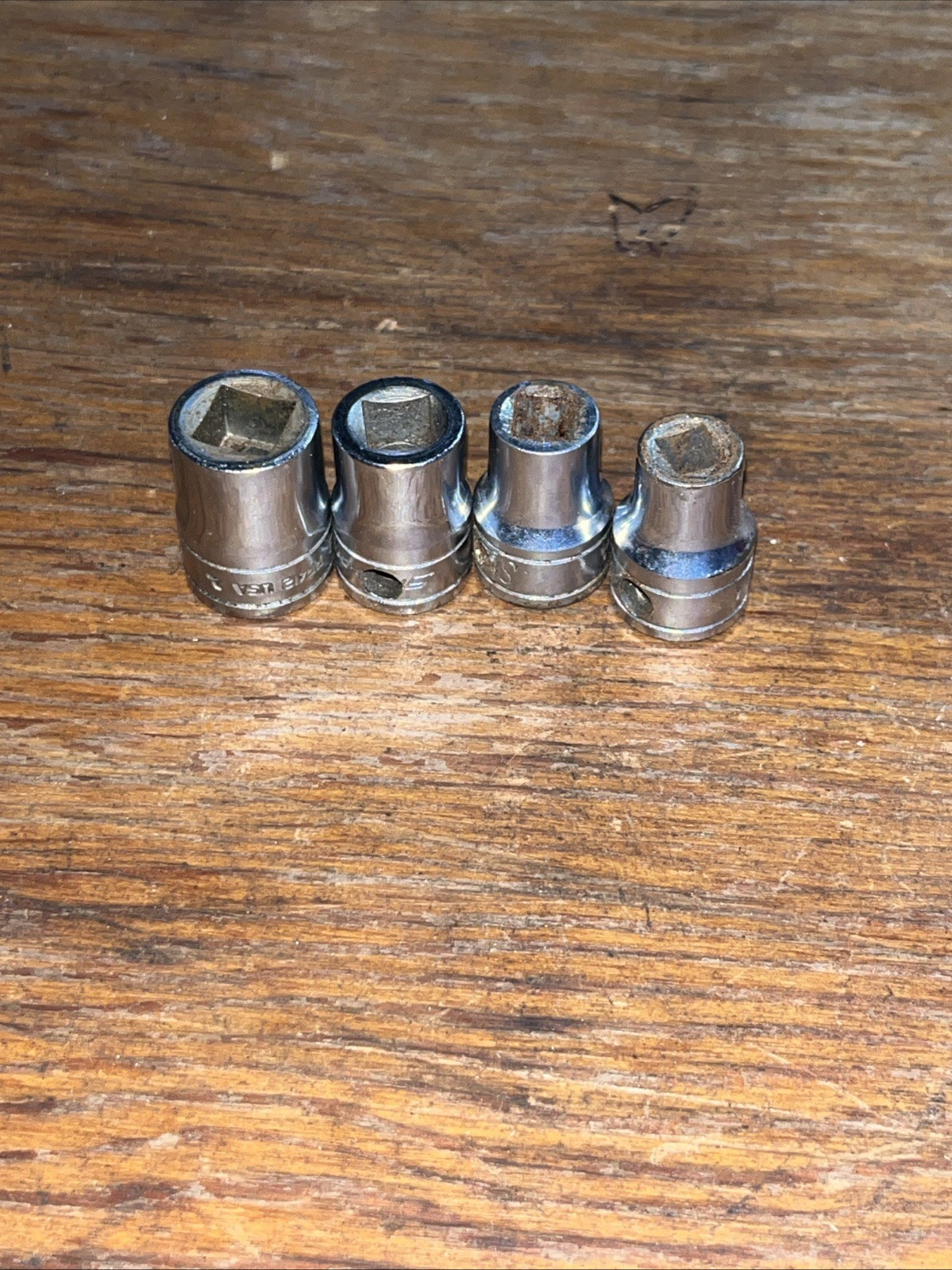 SNAP-ON Tools 3 Piece Internal Pipe Plug Socket LOT of 4 Pp412, 410, 409, 408