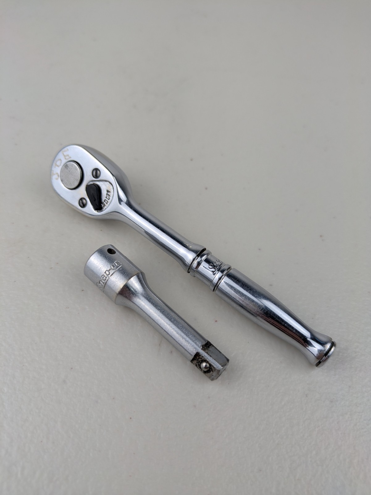 Snap-On USA 4.5″ Short Stubby Compact 1/4″ Ratchet FM70 Extension TM-2