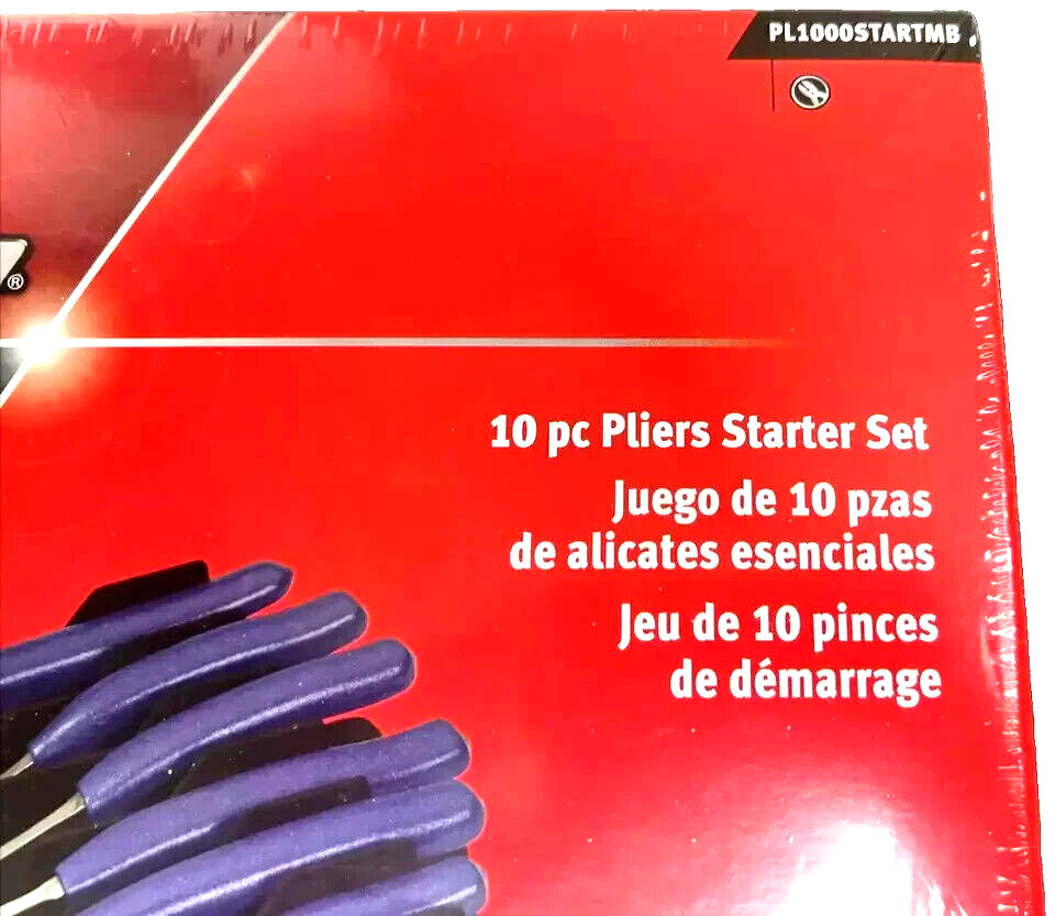 New Snap-on™ PL1000STARTMB 10pc Pliers Starter Set Needle Nose Cutters Crimper