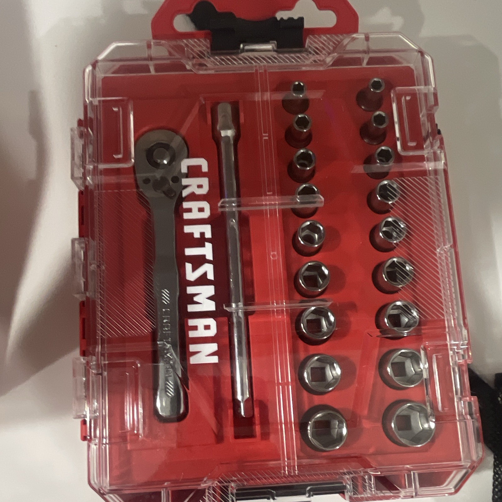 Craftsman CMMT12008 20pc 1/4 Drive See Metric Socket Ratchet Set New