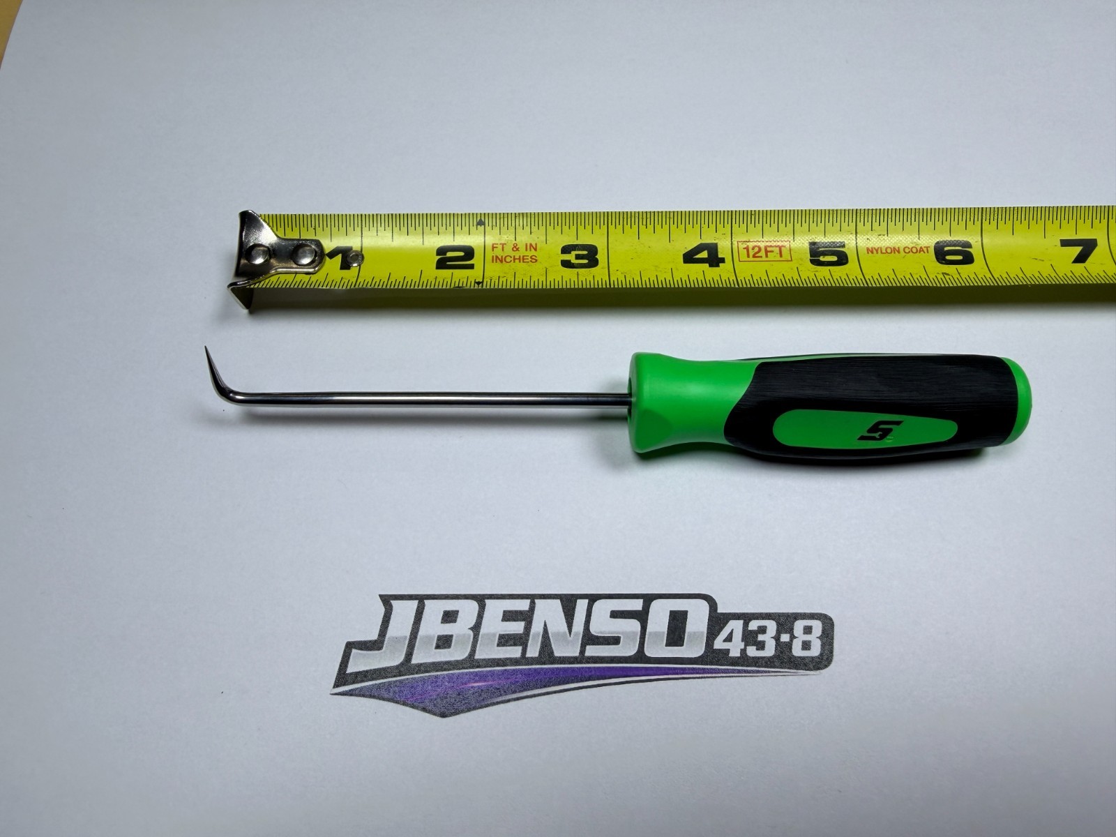 Snap-on Tools USA NEW GREEN 6″ Mini Soft Grip Short 90° Tip Pick SG3ASH90CG