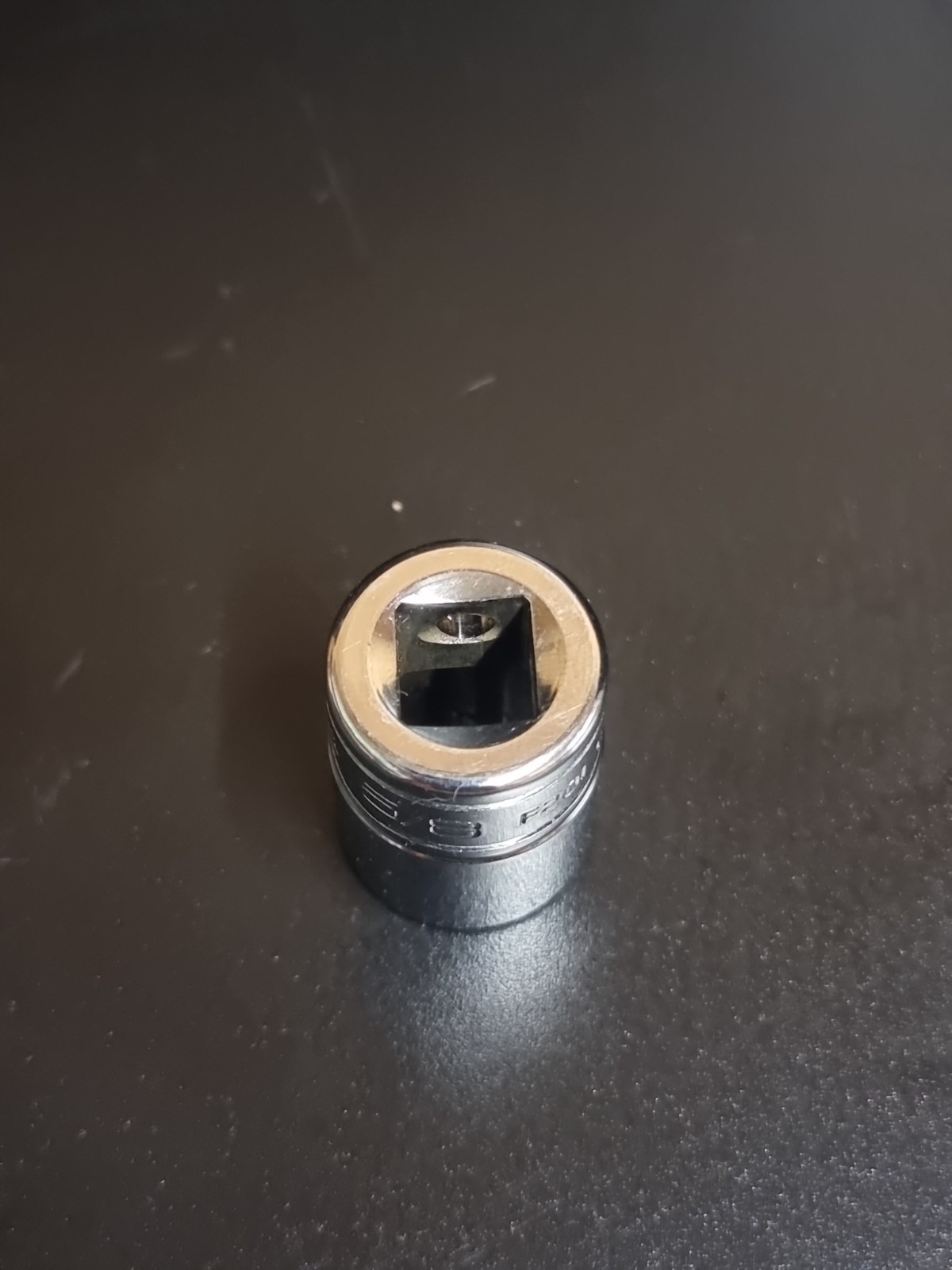 Snap On F201 3/8″ Drive 12 Point 5/8″ Shallow Chrome Socket
