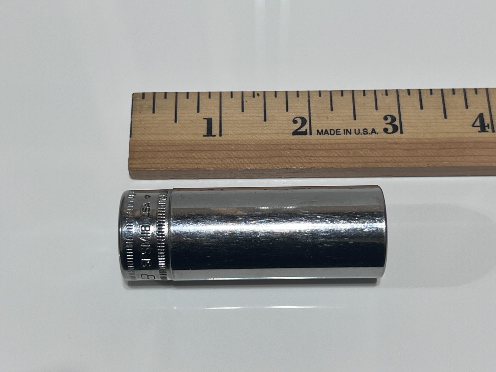Snap-On Tools USA SFSM18 Metric 18mm Deep Chrome Socket – 3/8″ Drive – 6 Point