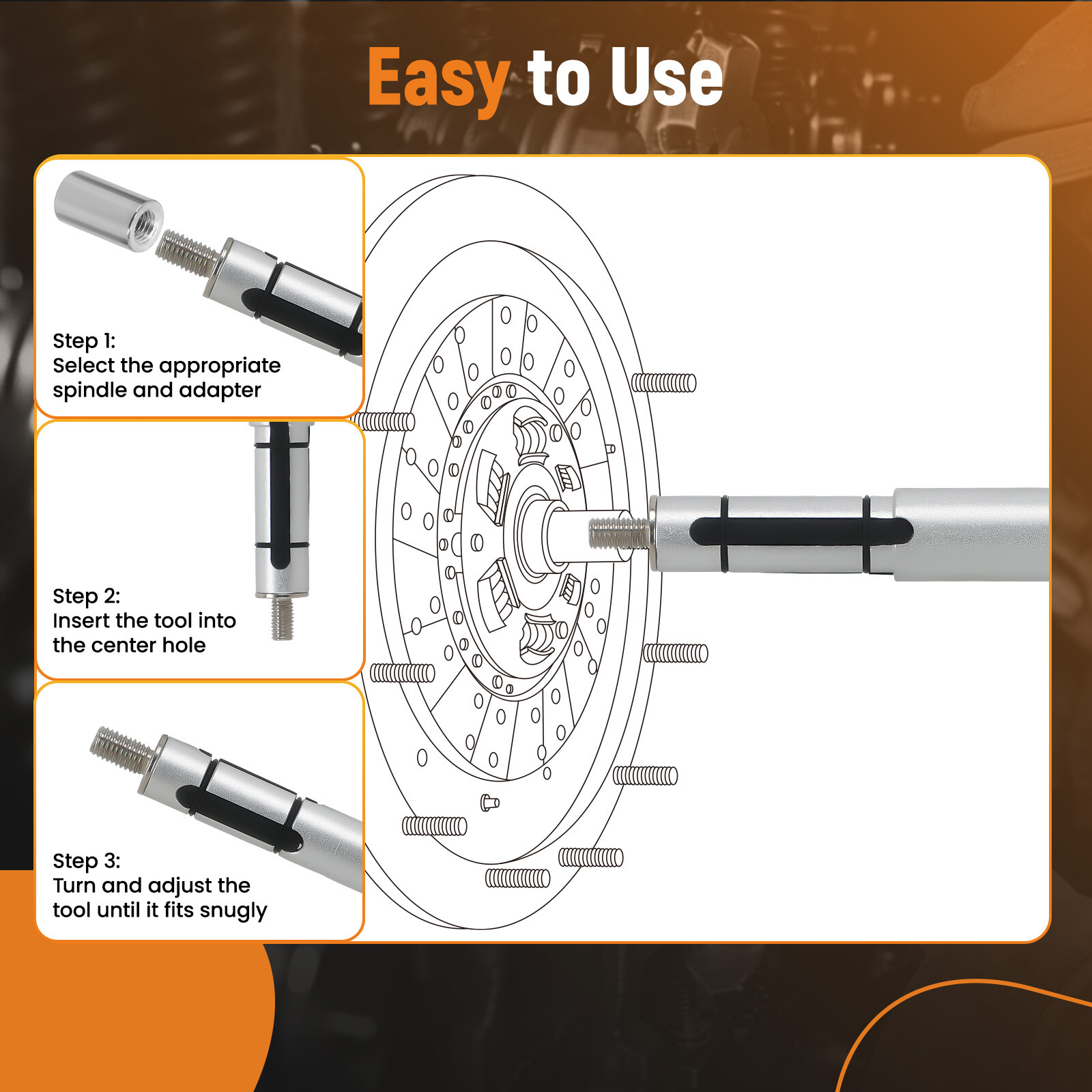 Universal Compatibility Steel Clutch Alignment Tool Kit For Car Light Truck SUV