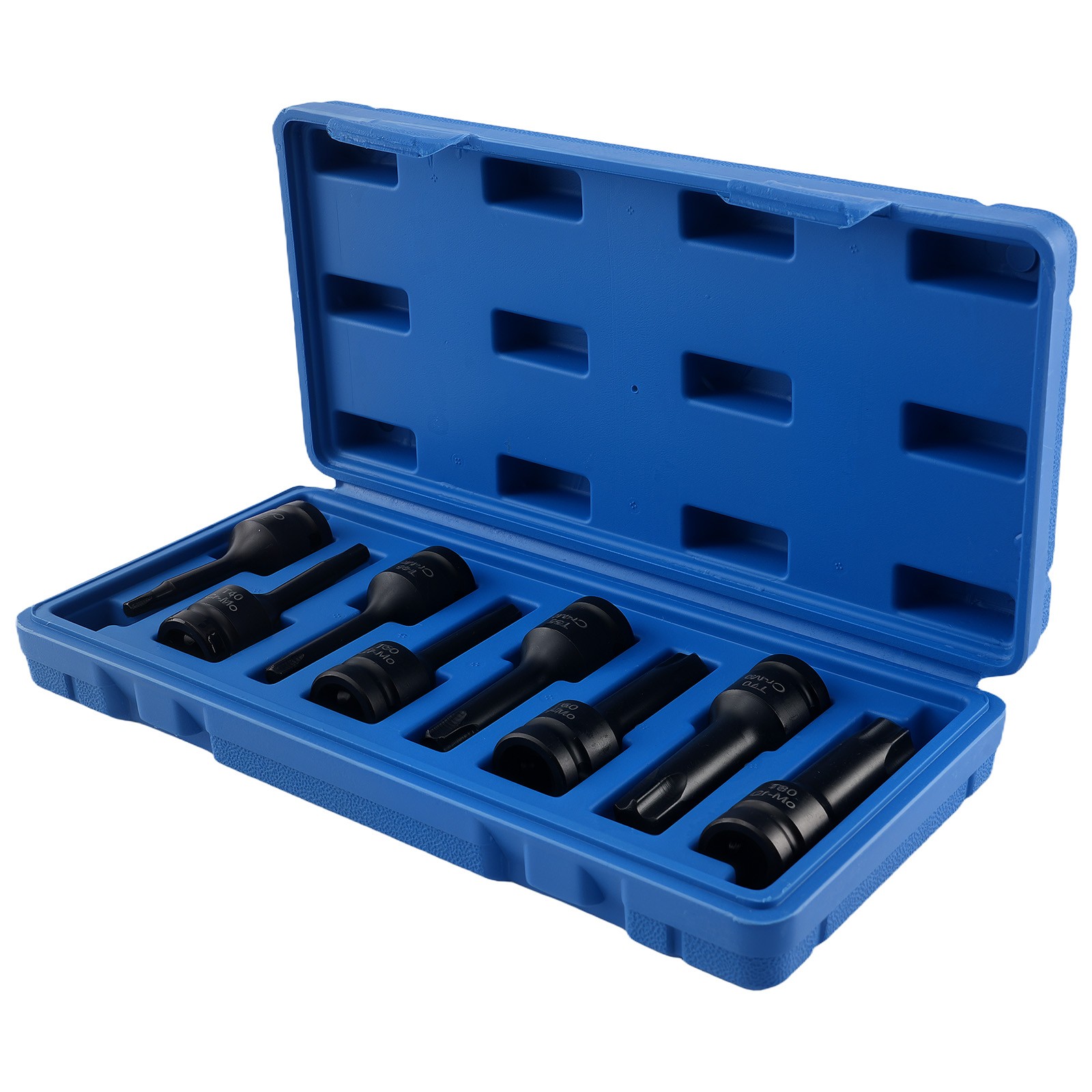 1/2» 8pc Impact Socket Set T30 T40 T45 T50 T55 T60 T70 T80 Workshop CR-MO