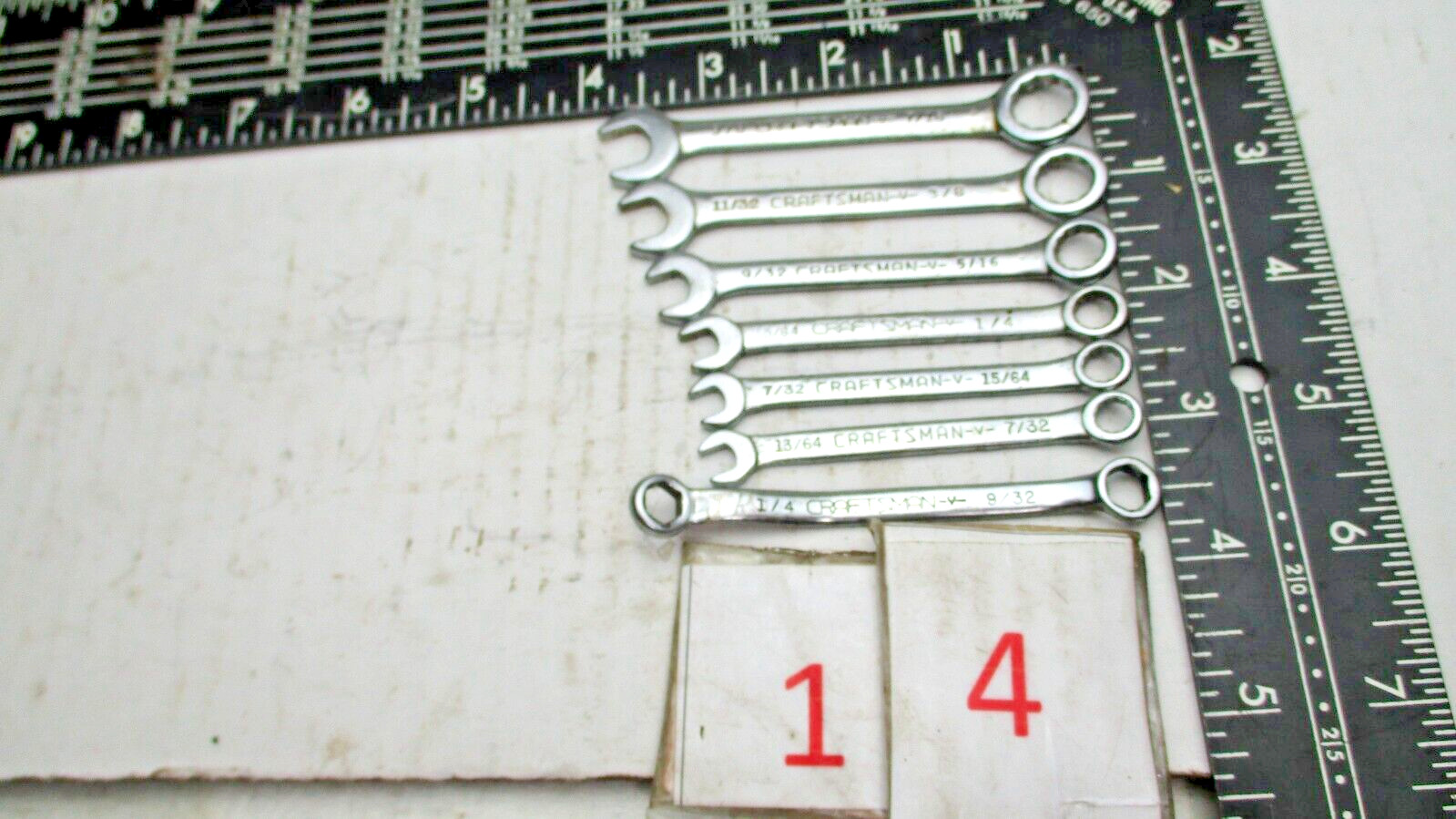 Craftsman Lot Of 7 Combination Wrenches Vintage See Pictures For Details