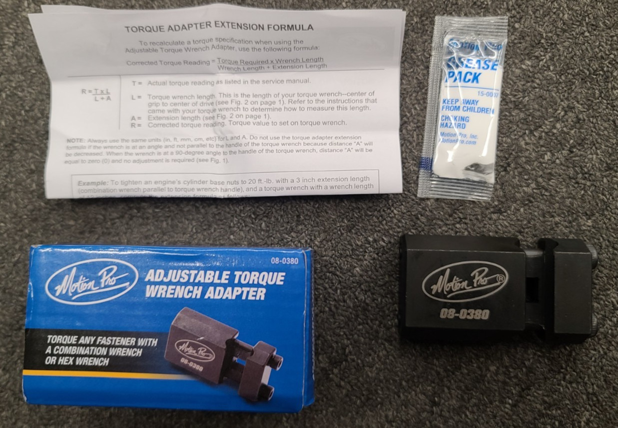 OEM Motion Pro Adjustable Torque Wrench Adapter 08-0380 OEM