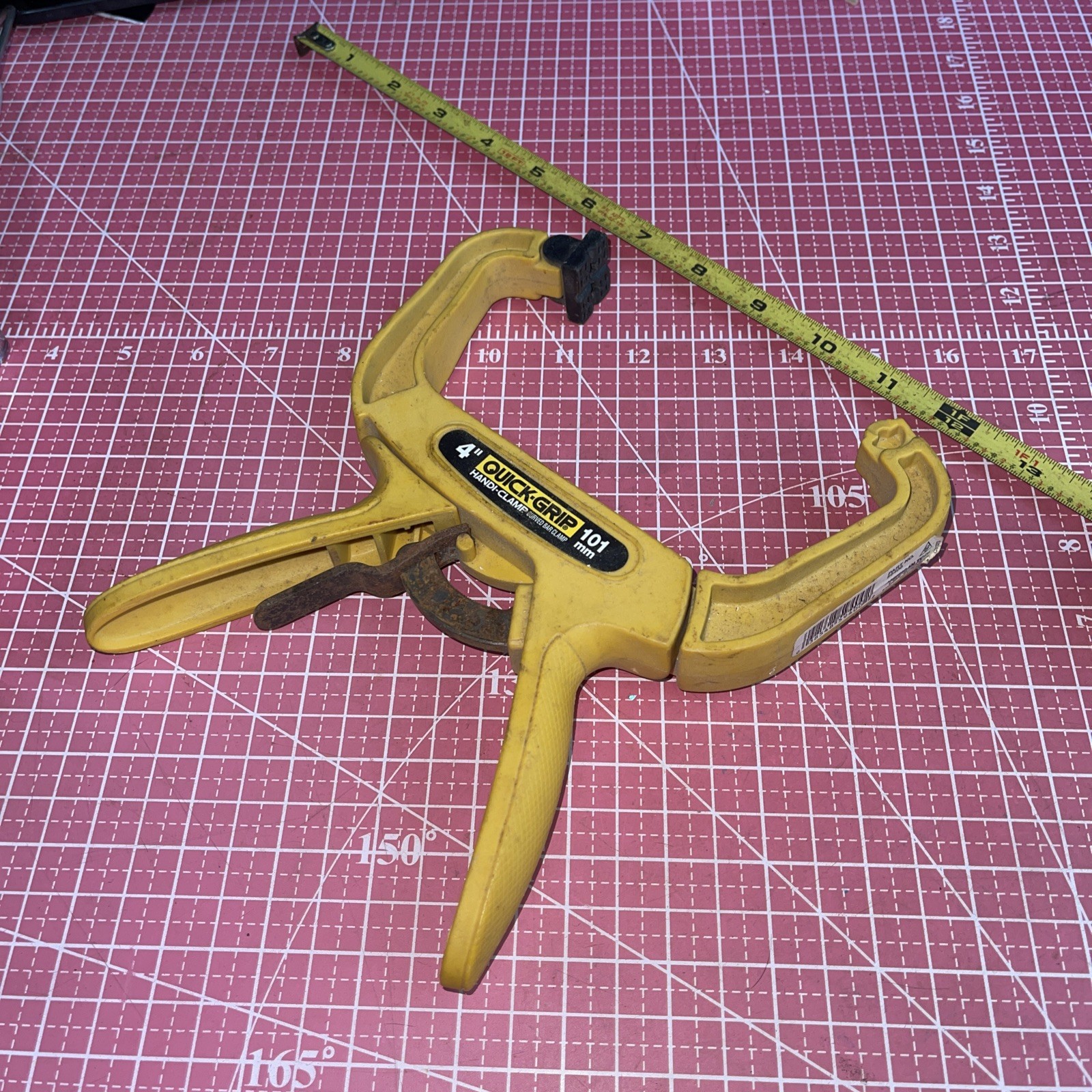 Vintage Handi Clamp USA 4” Quick Grip Quick Release Clamp Irwin Replaceable Tips