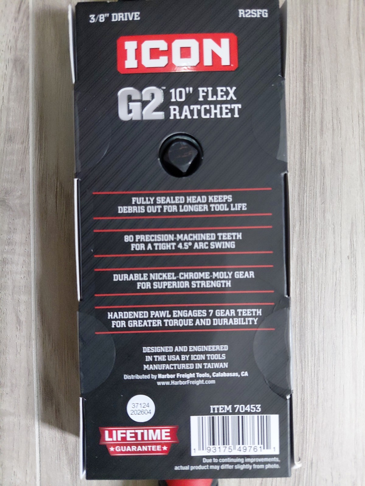 Icon G2 3/8″ Drive 10″ Flex Ratchet – R2SFG – 70453 – NEW IN PACKAGING!