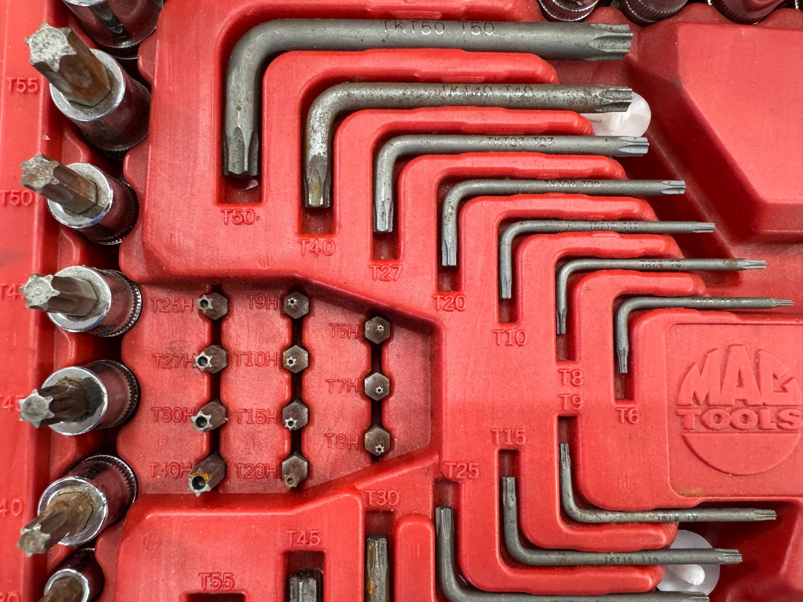 Mac Tools 62pc Torx Star Socket Driver And Wrench Set Model #SMXT62B
