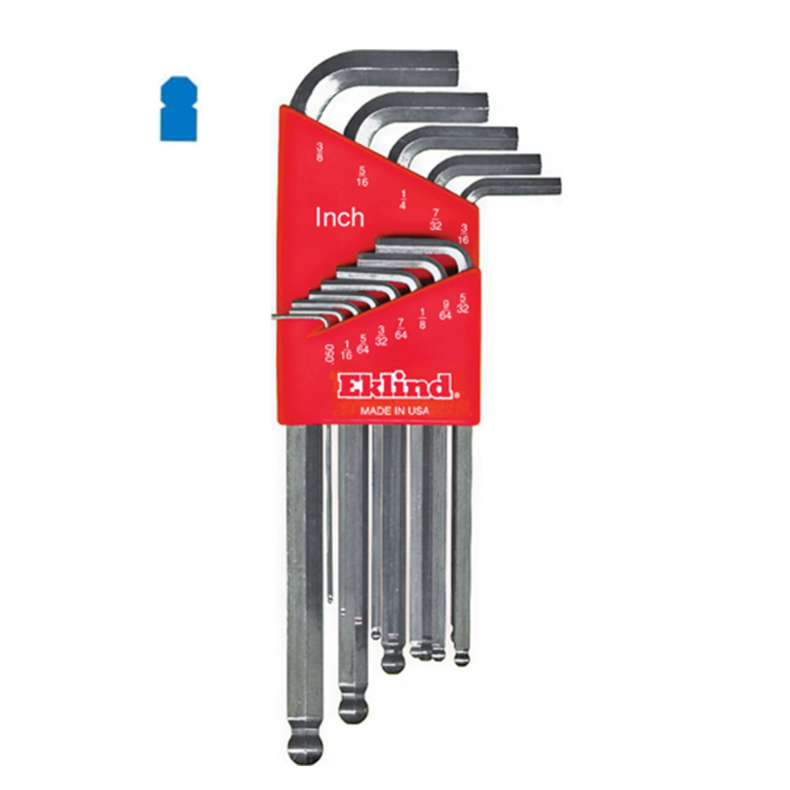 13pcs Inch 0.5″~3/8″ 13313 Ball End Hex L-Key Wrench Set 13313 Made in U.S.A