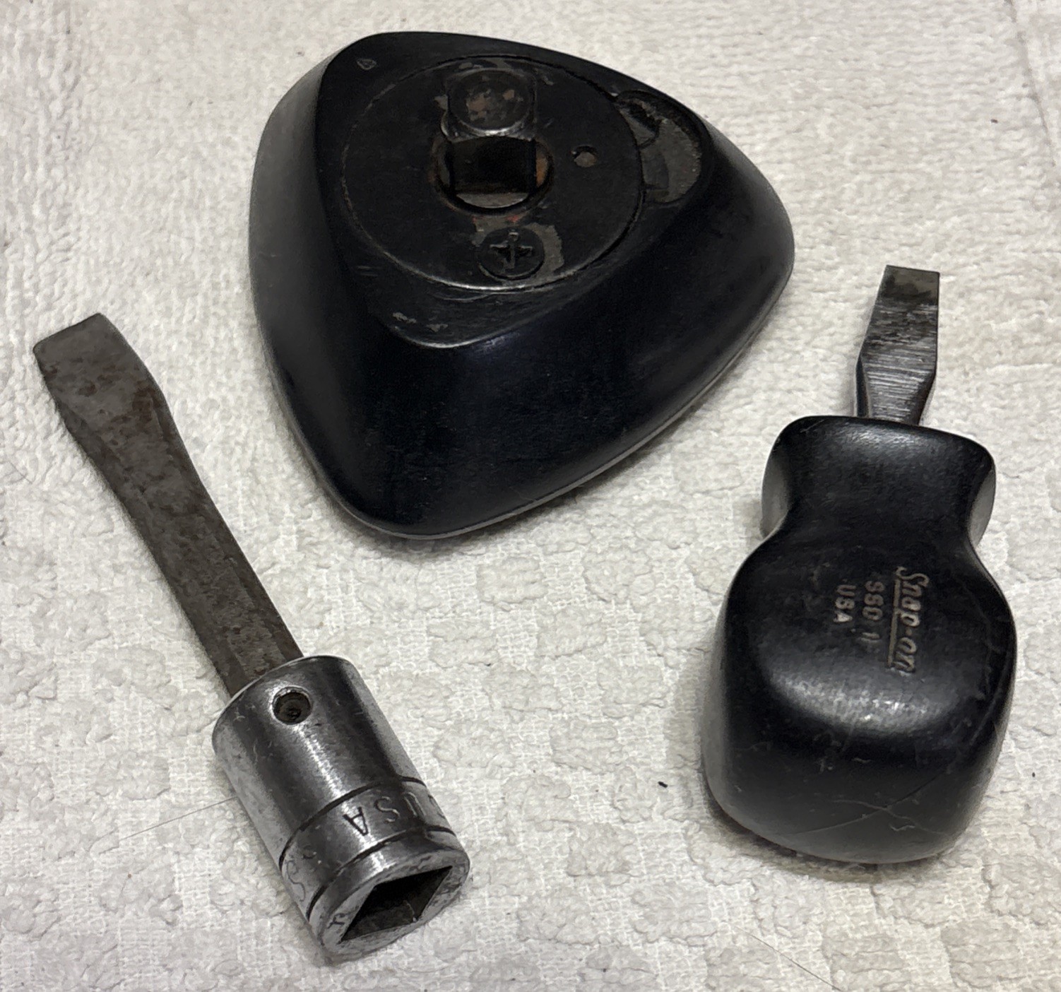 SNAP ON (3 TOOLS) 3/8” F-31D socket, SSD-1 screwdriver F714 palm driver. 🇺🇸