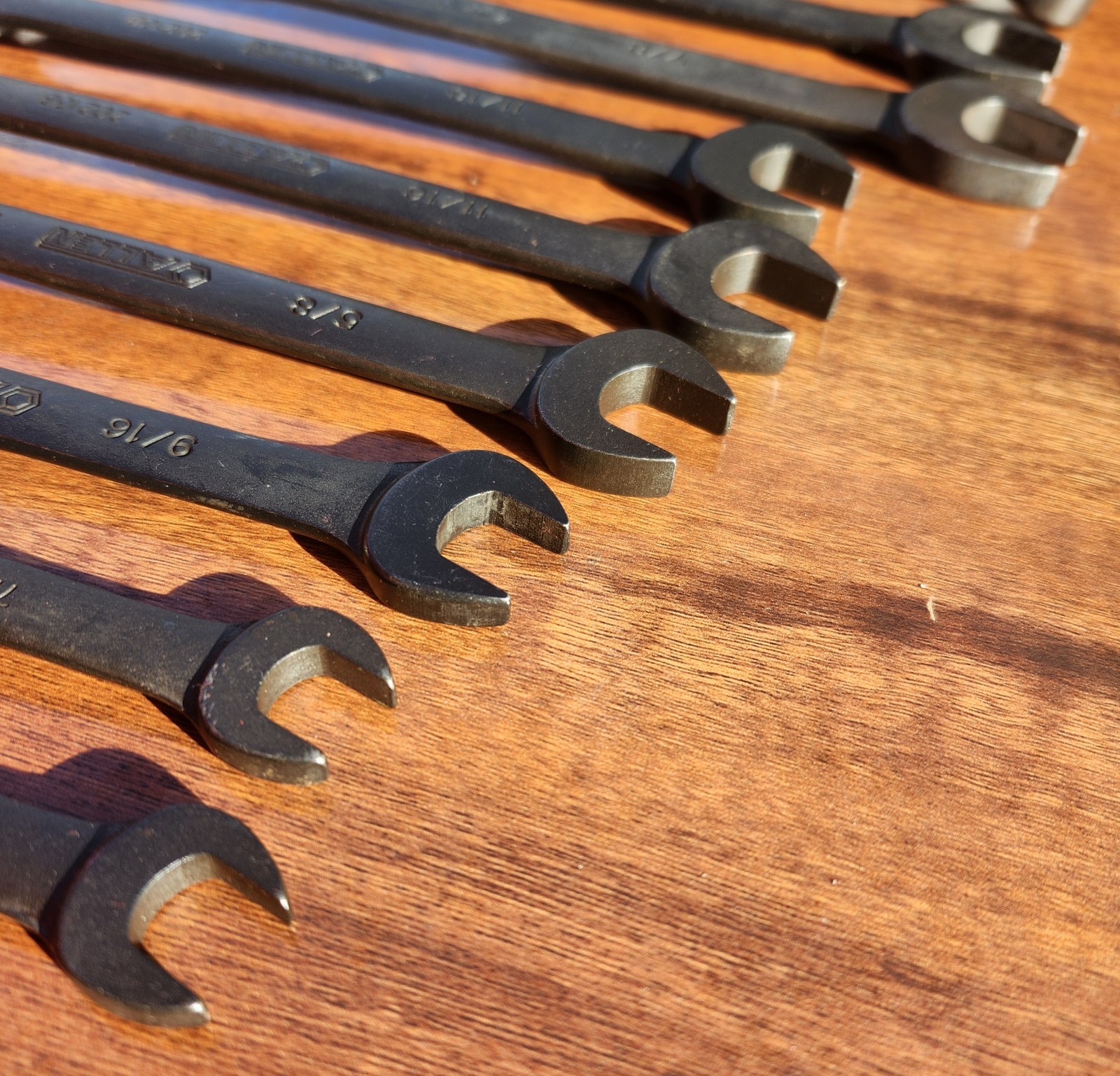 Allen Tools USA 11pc SAE Combination/Open Wrench 7/16 -1-1/8 Industrial Finish