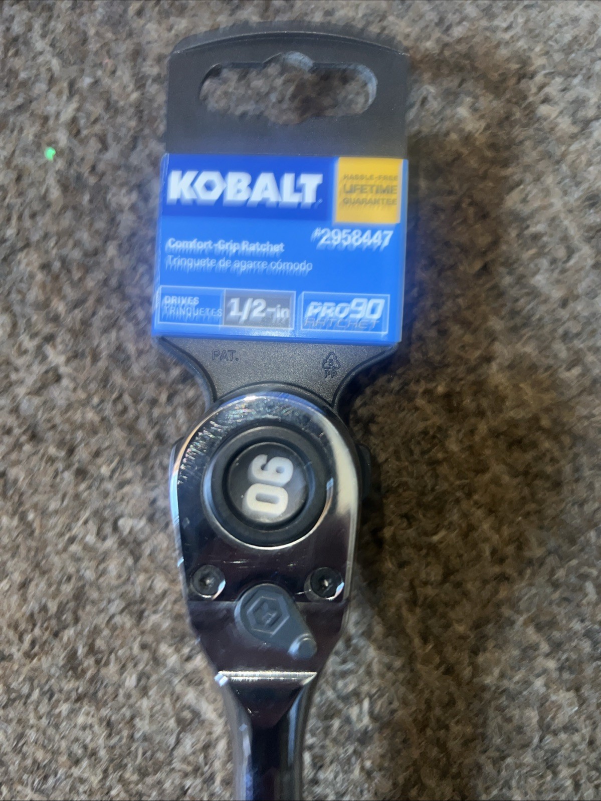 Kobalt #2958447 Comfort Grip Ratchet Drive 1/2-in Pro90