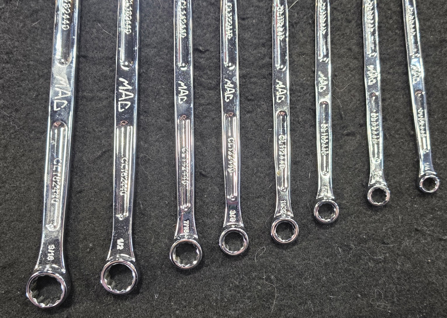 MAC SCL14PT,14PC,SAE,12PT,OPEN END COMBO WRENCH SET, PRECISION TORQUE, FREE SHIP
