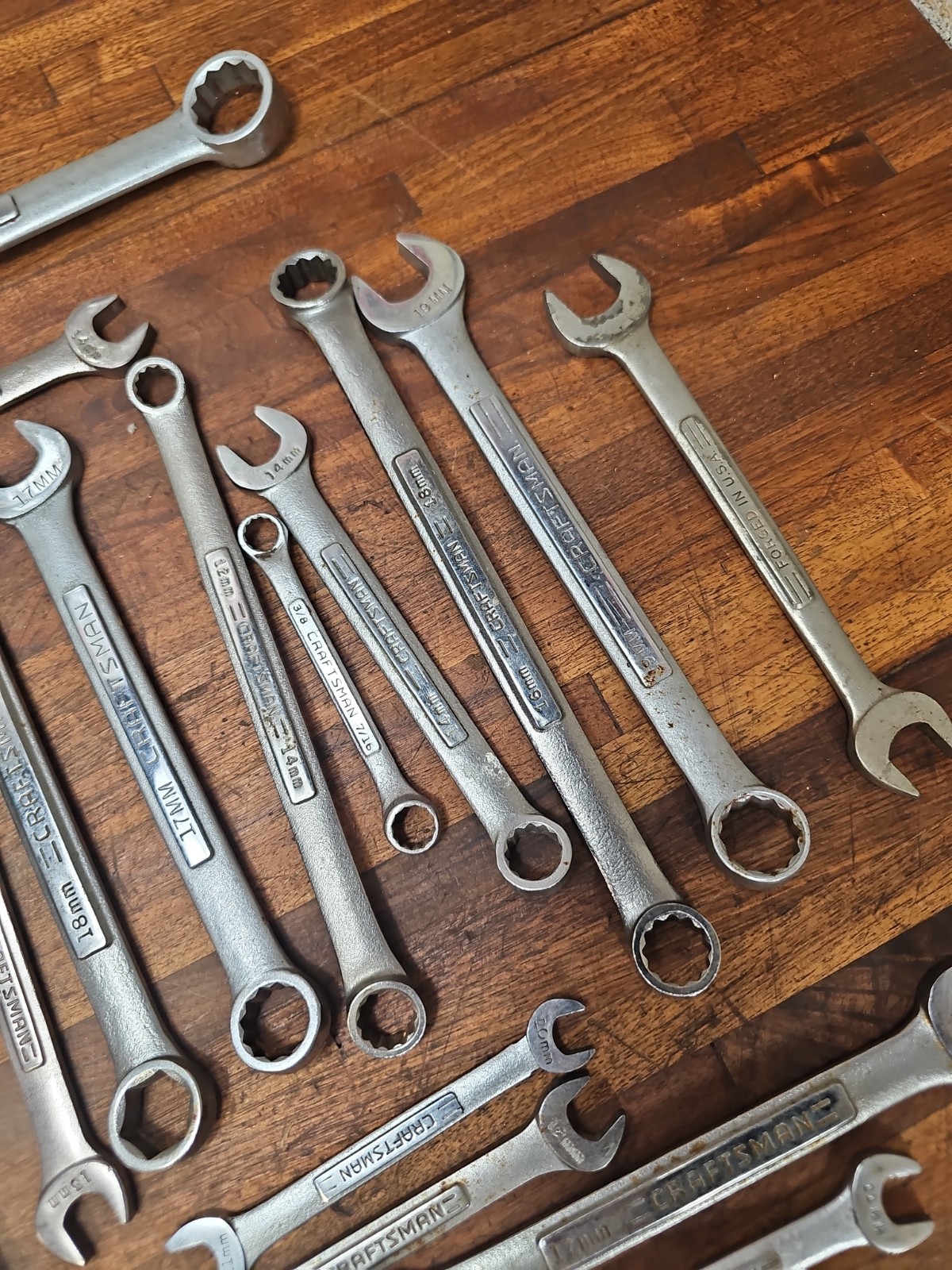 PP15- 50 Vintage USA CRAFTSMAN Wrenches – Assorted SAE & Metric –