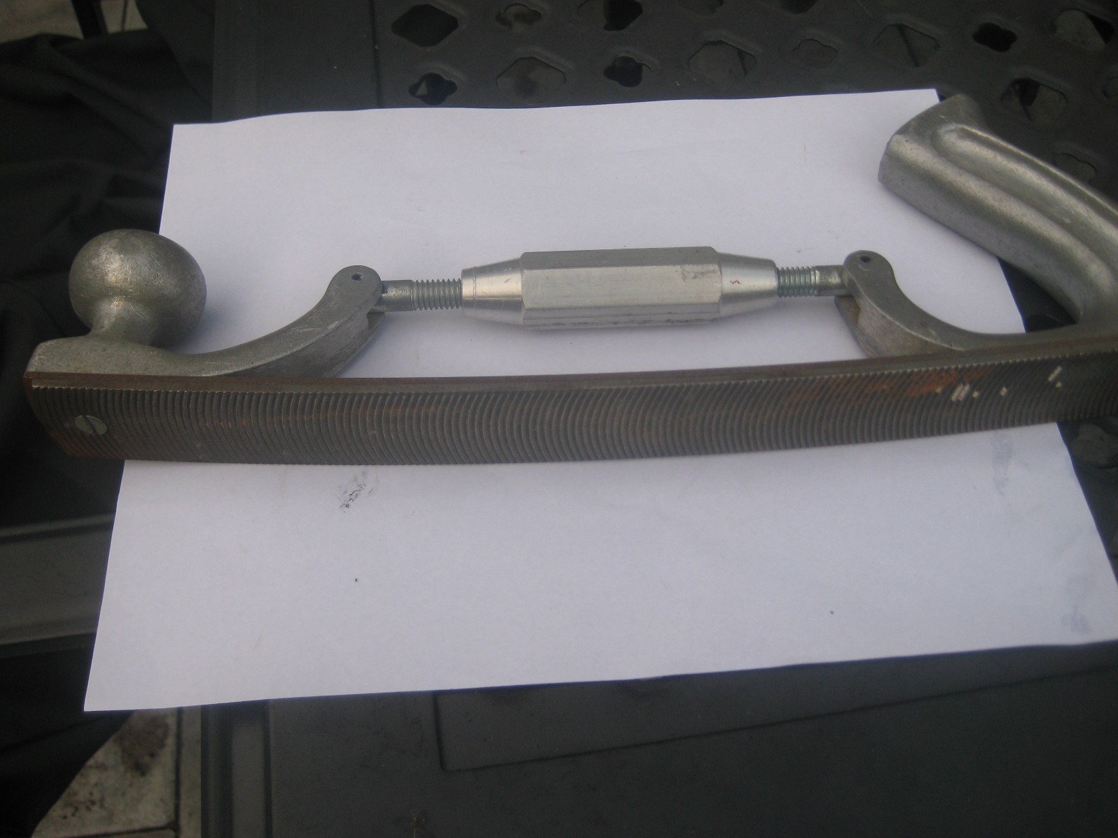 Vintage Auto Body File Rasp Adjustable 14″ with 2 extra files