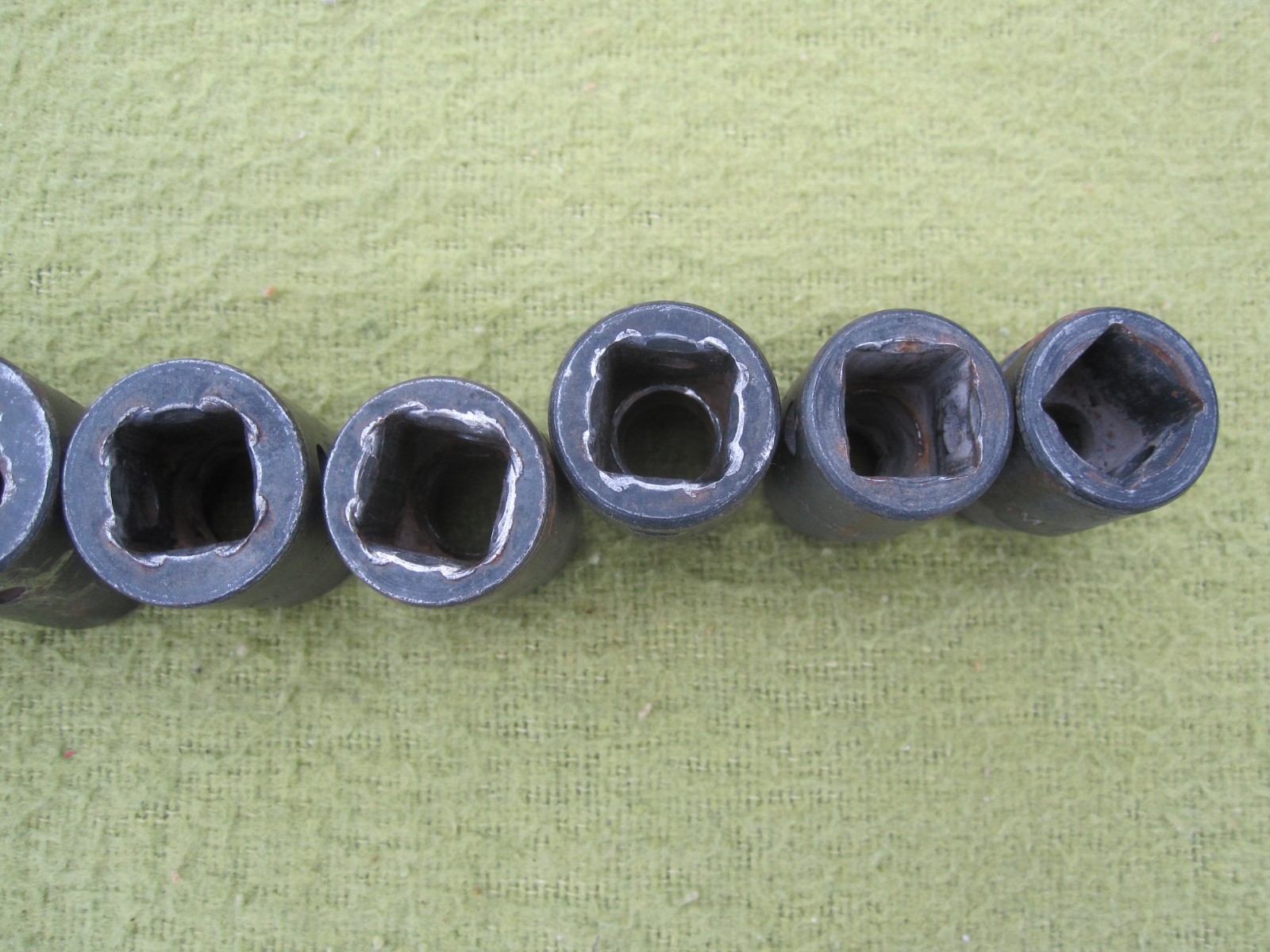 Snap-on 1/2″ Drive 11pc SAE Inch 6pt Deep Socket Set 3/8 to 1 in USA