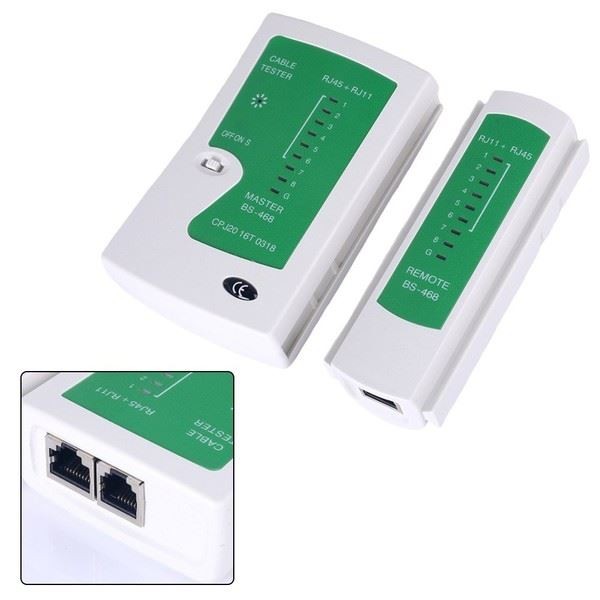 Portable Lightweight Network Cable Tester Straight Open Short Detection