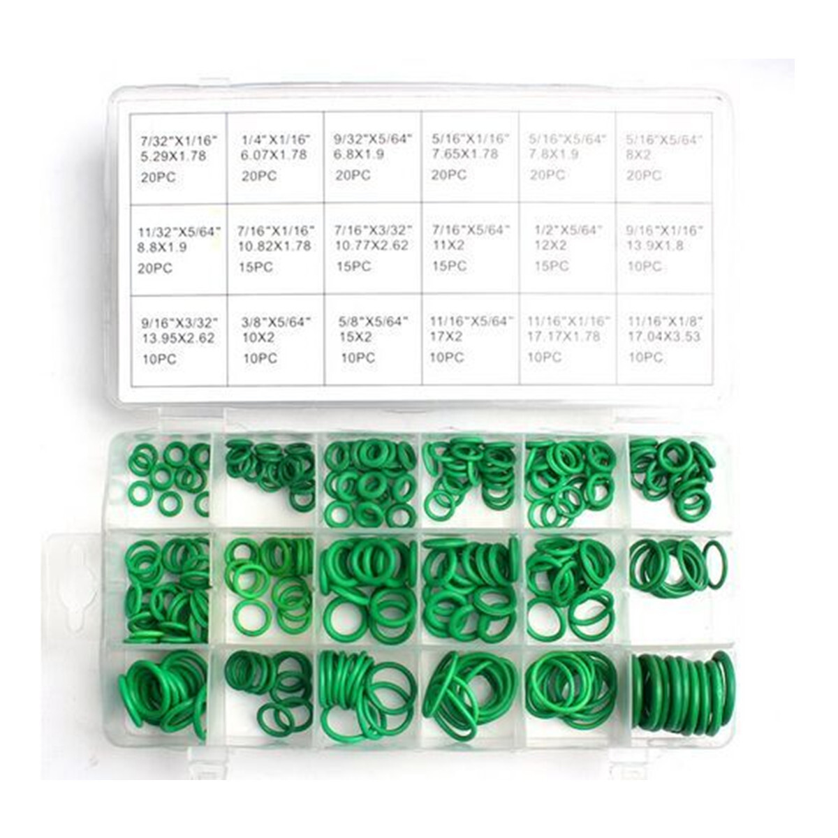 Car Air Conditioning Refrigerant A/C Repair O-Ring Seal Rubber Trim 270PCS Set