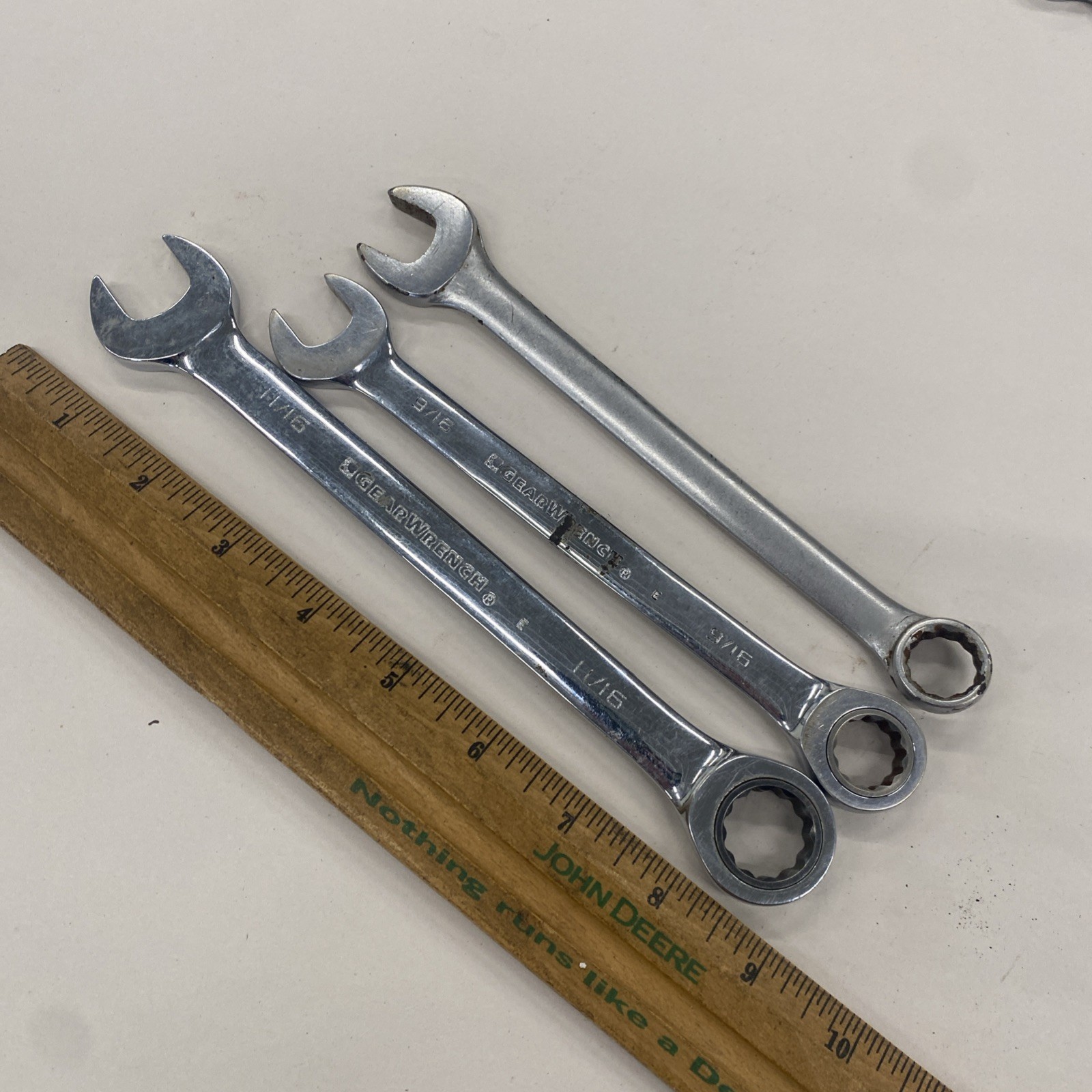 VINTAGE S-K, SK, GearWrench Mac etc. Wrenches/Ratchet Lot of 12, USED READ M0402