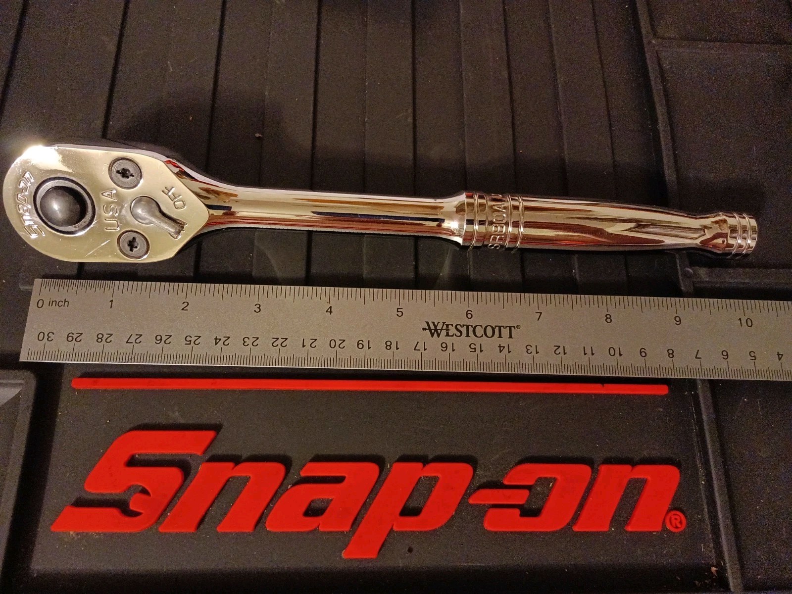 Snap-on Tools USA NEW 1/2″ Drive 80 Tooth Chrome QUICK RELEASE Ratchet SR80A
