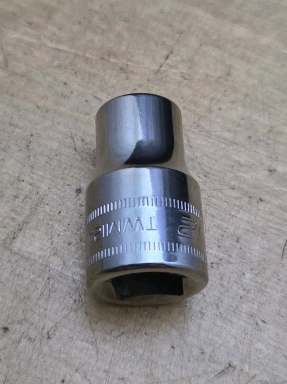New Snap On TWM12A – 1/2″ Drive 12mm Shallow 6 Pt Chrome Socket Ships Free