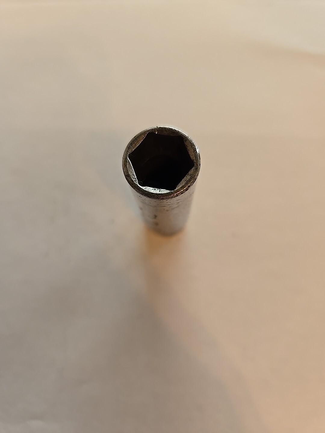 Snap On 1/4″ Drive 7/16″ 6PT SAE Deep Chrome Socket STM14