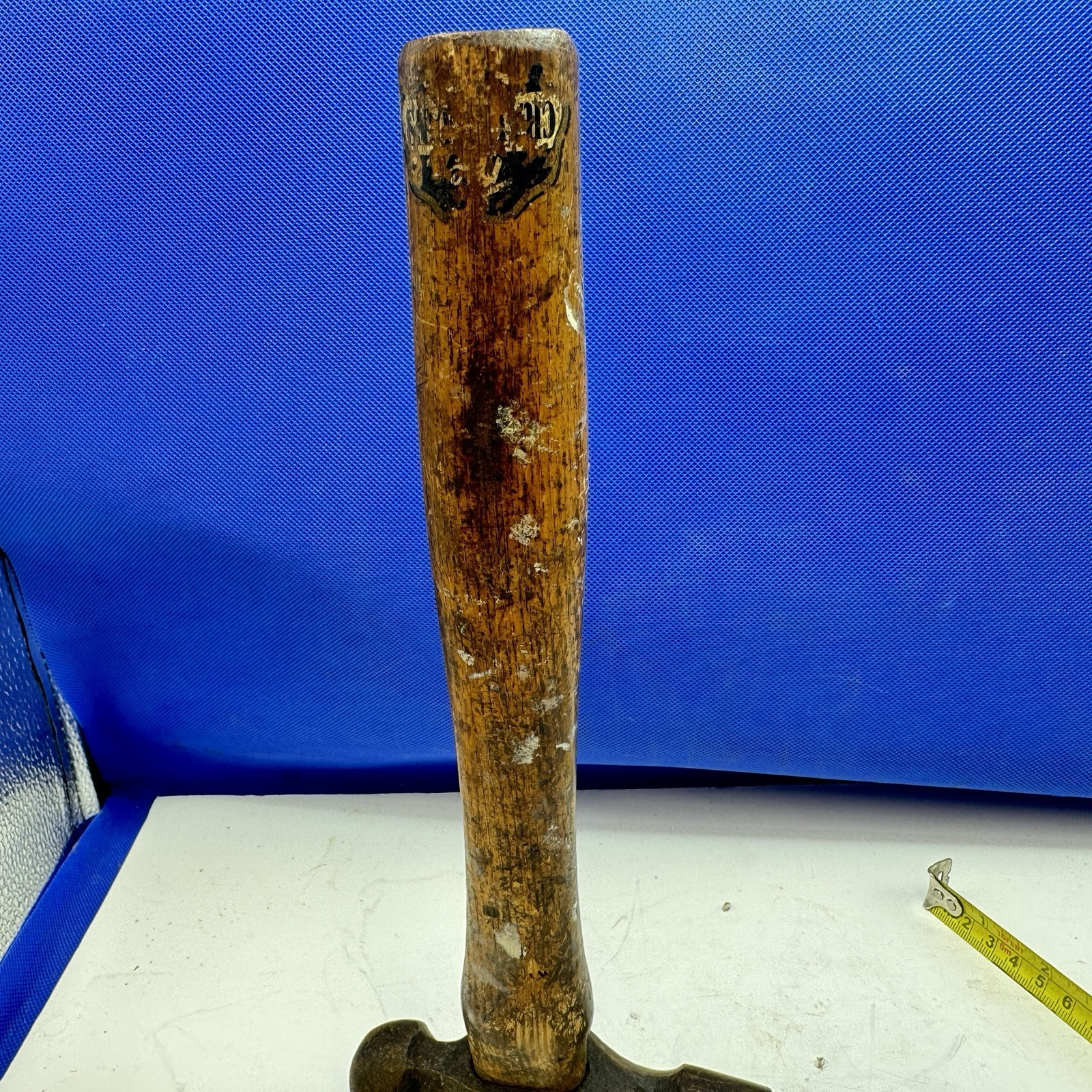 Ball Pein Hammer 2lb 12″ Hickory Shaft Vintage Reclaimed Tools Carpentry